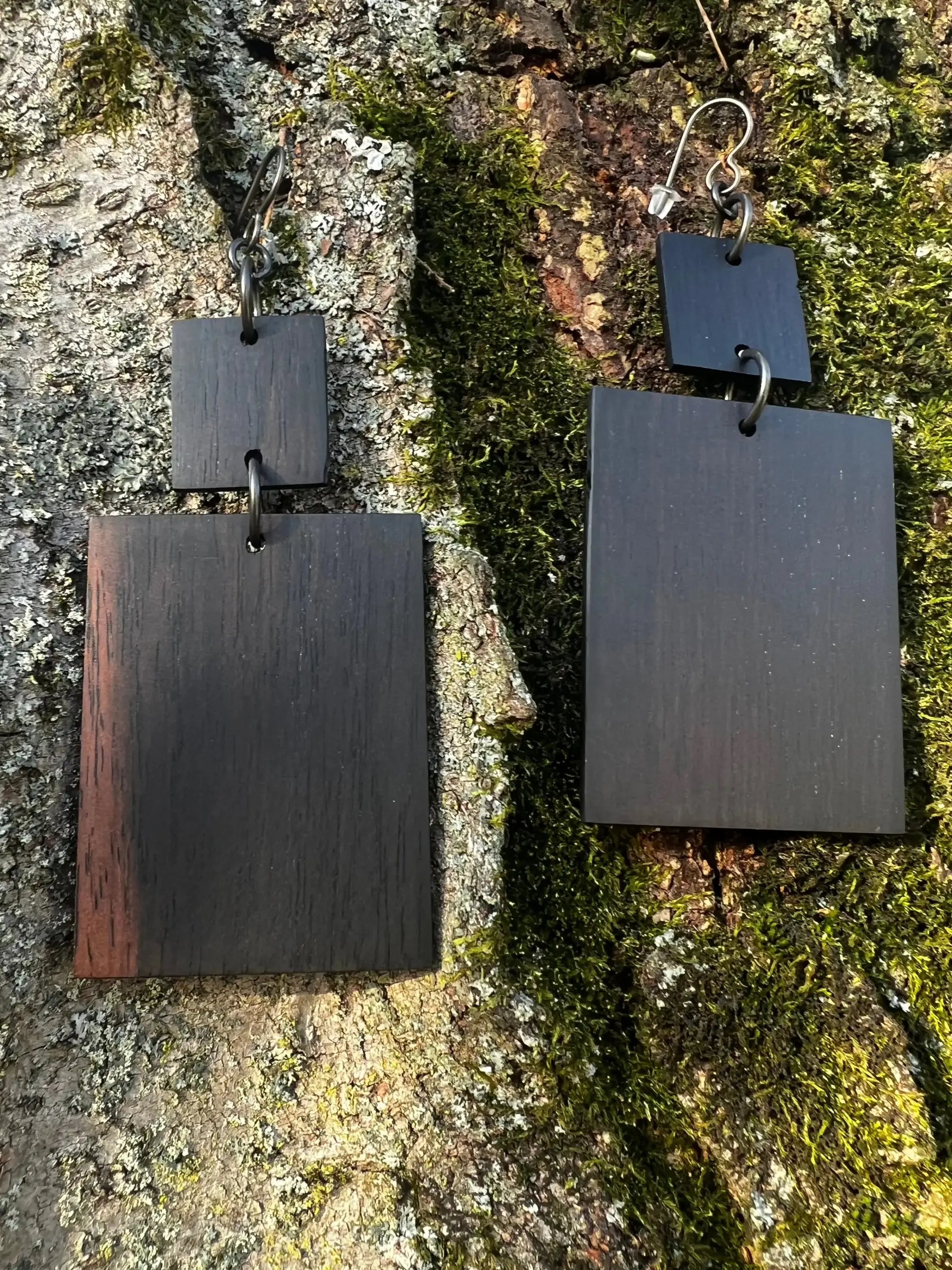 Gaboon Ebony | Two Tier Dangle | Medium | Ronin Machinewerks