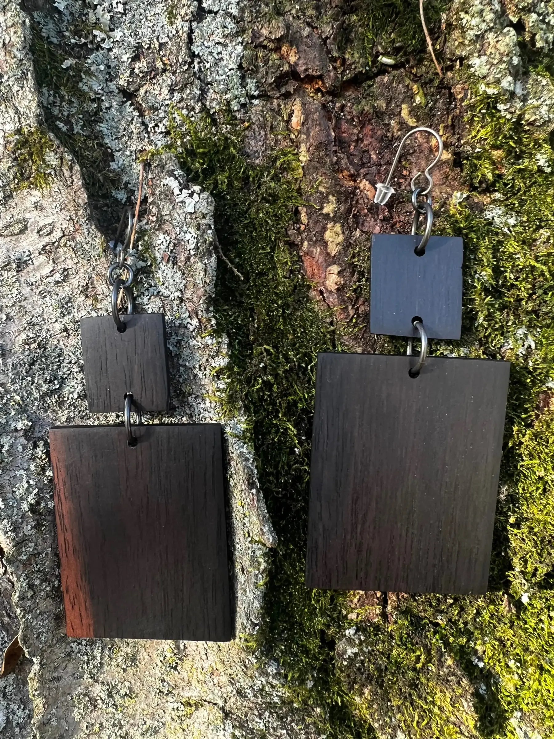 Gaboon Ebony | Two Tier Dangle | Medium | Ronin Machinewerks