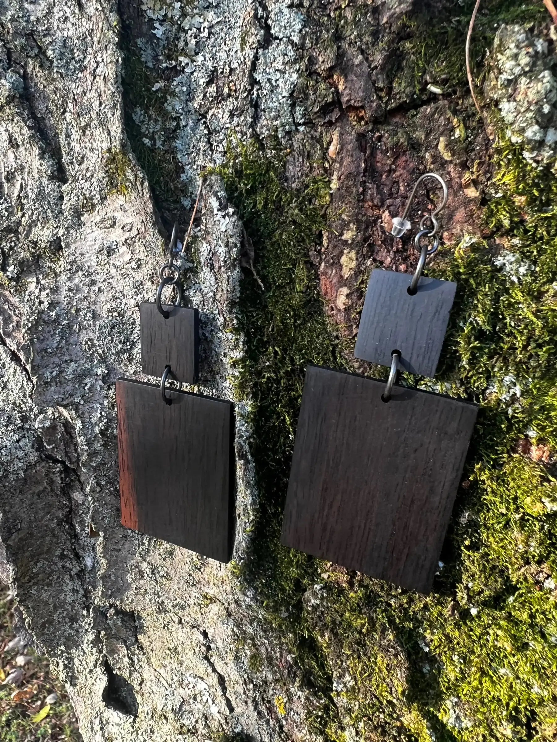 Gaboon Ebony | Two Tier Dangle | Medium | Ronin Machinewerks