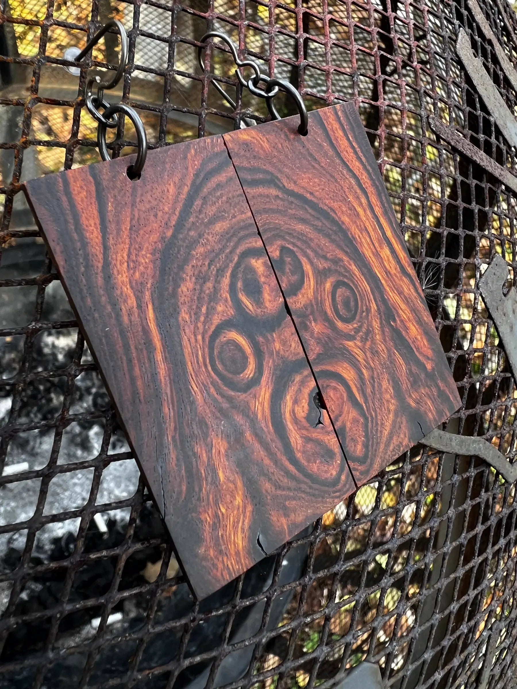 Desert Ironwood Burl Earrings - Ronin Machinewerks Exotic Wood Jewelry