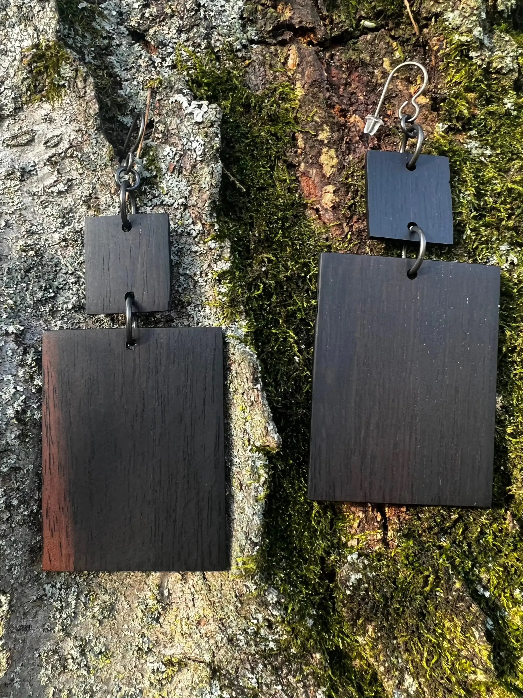 Gaboon Ebony | Two Tier Dangle | Medium | Ronin Machinewerks