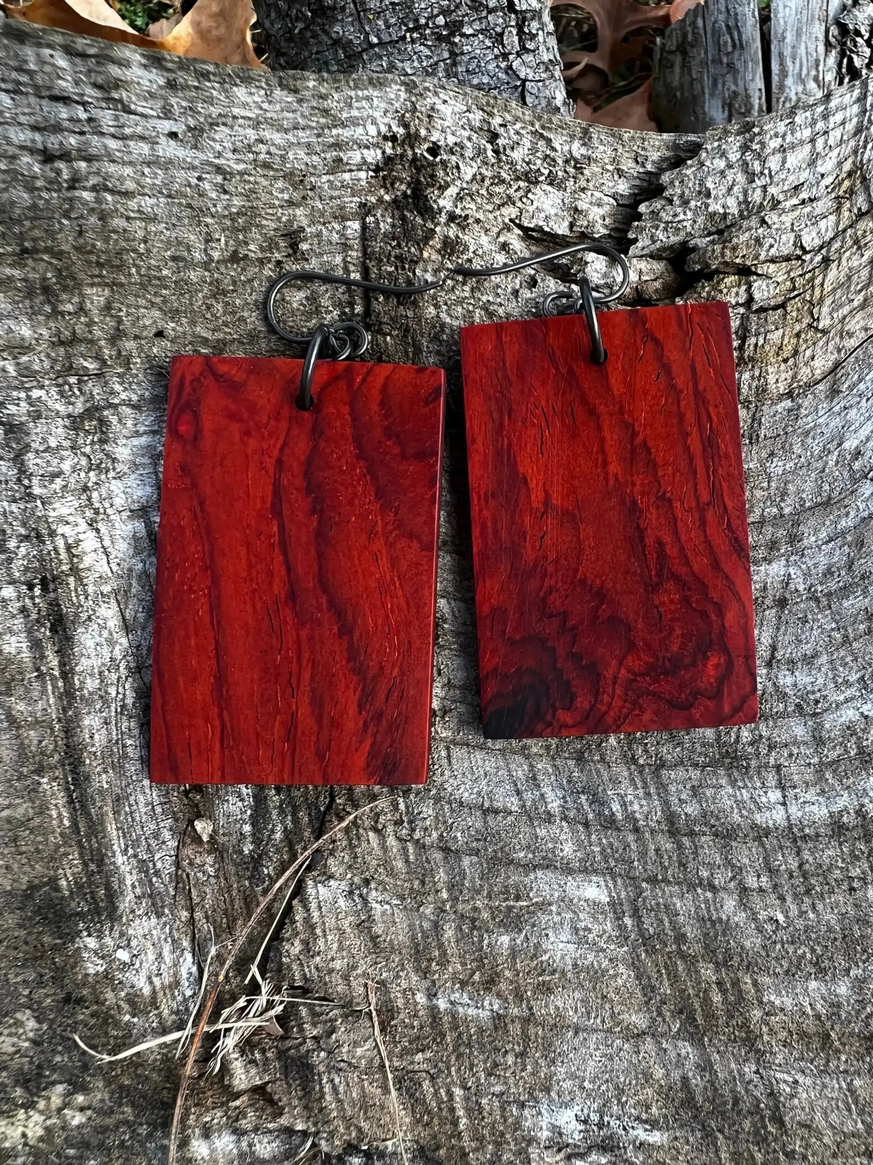 Cocobolo Wood Earrings | Medium | #205