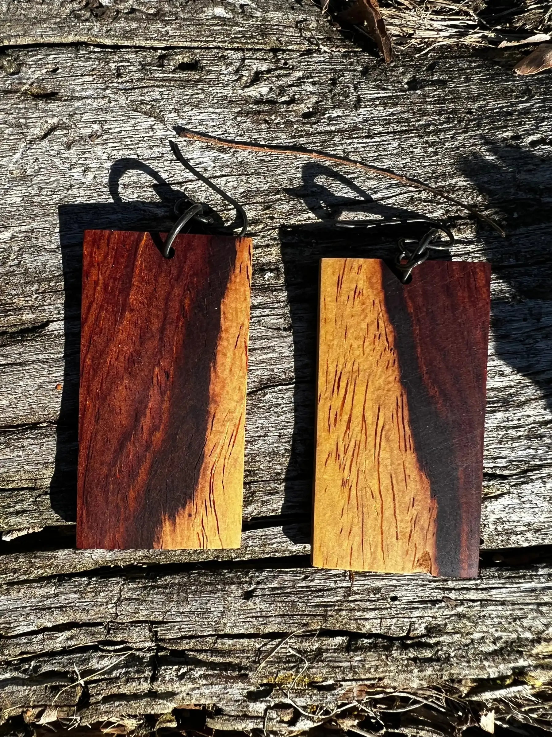 Cocobolo Earrings | Medium | Ronin Machinewerks