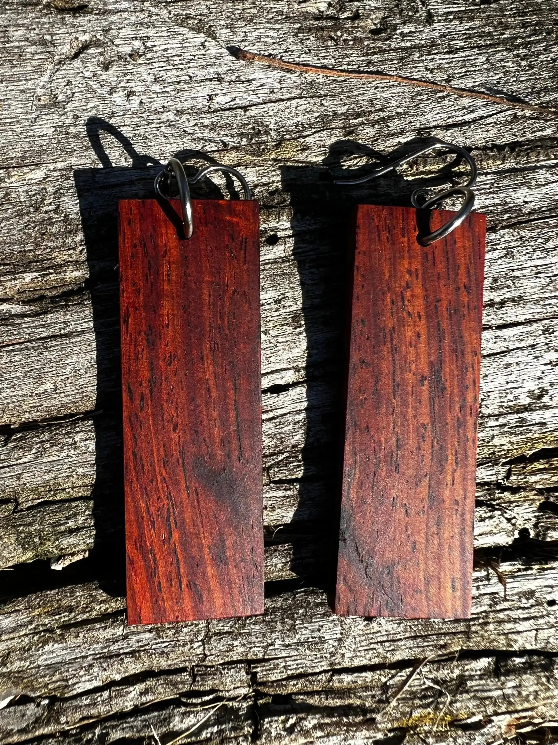 Cocobolo Wood Earrings | Medium | #212