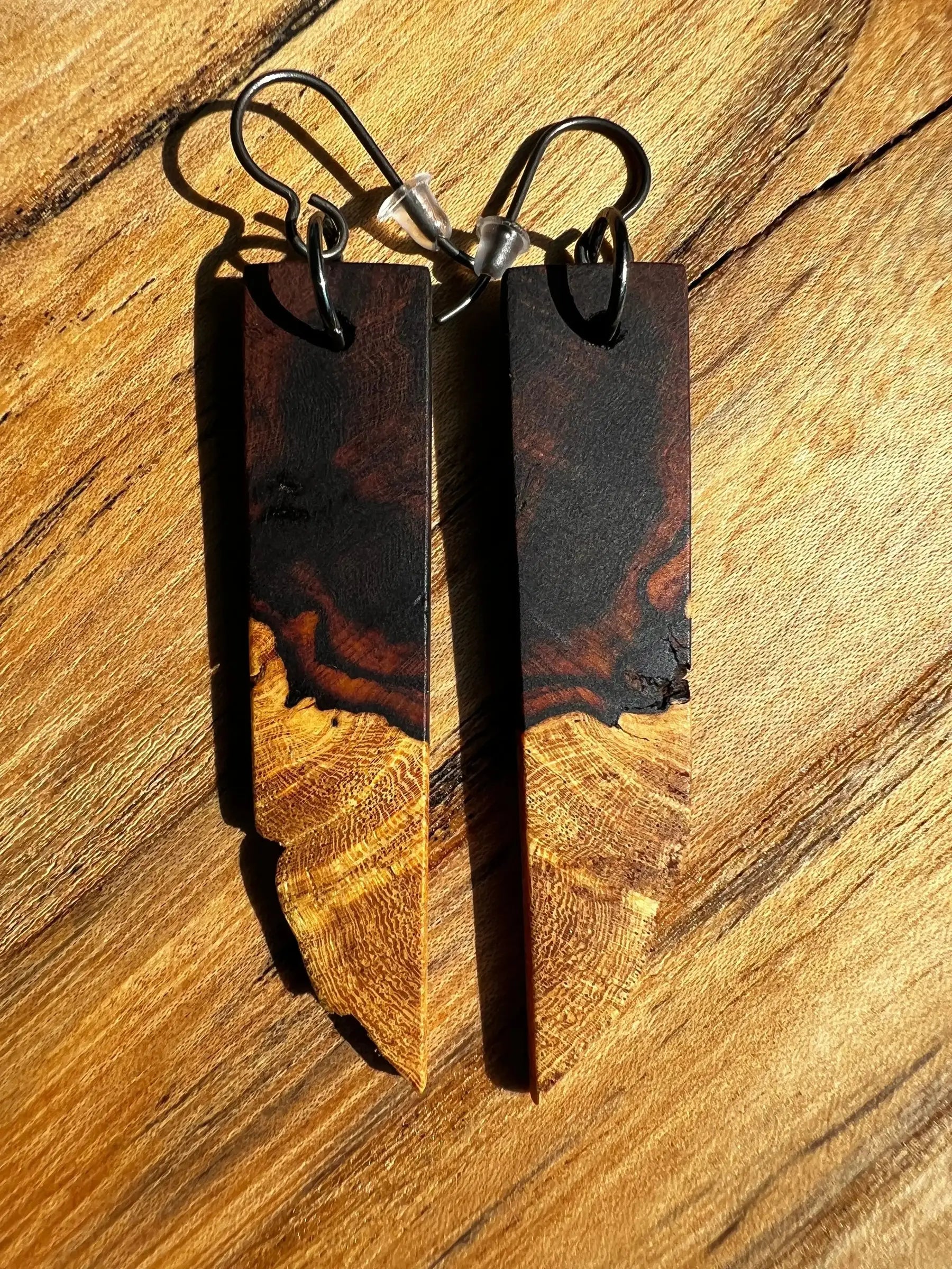 Desert Ironwood Earrings | Ronin Machinewerks