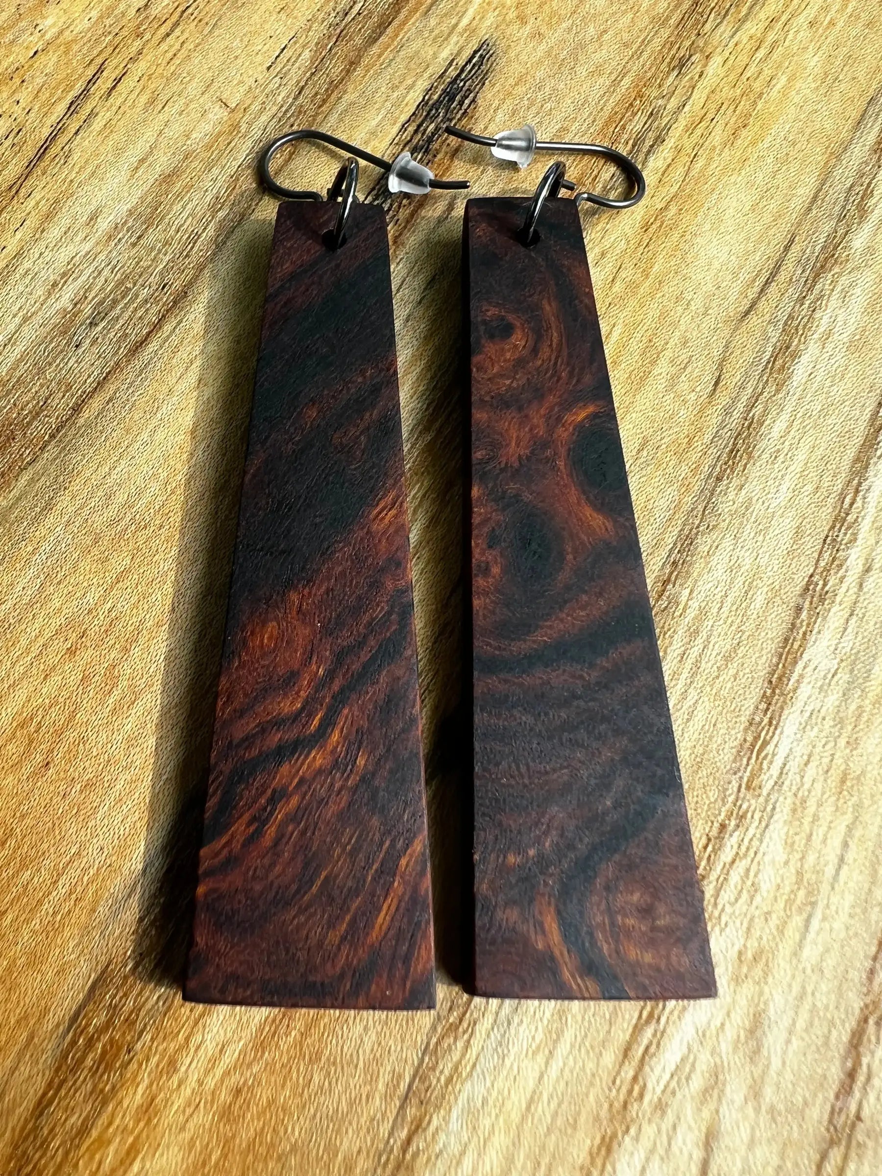 Desert Ironwood Earrings | Large | Ronin Machinewerks