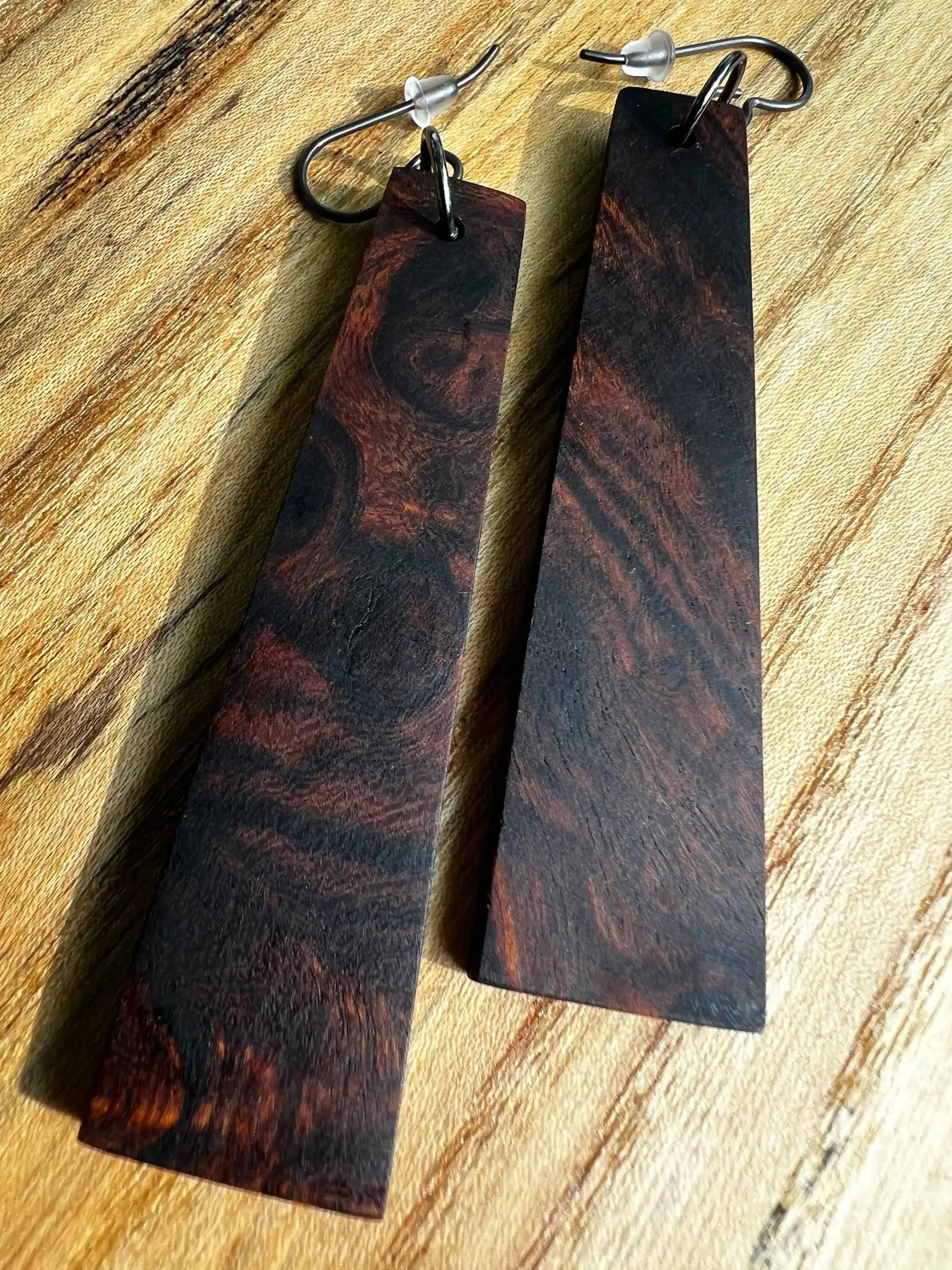 Desert Ironwood Earrings | Large | Ronin Machinewerks