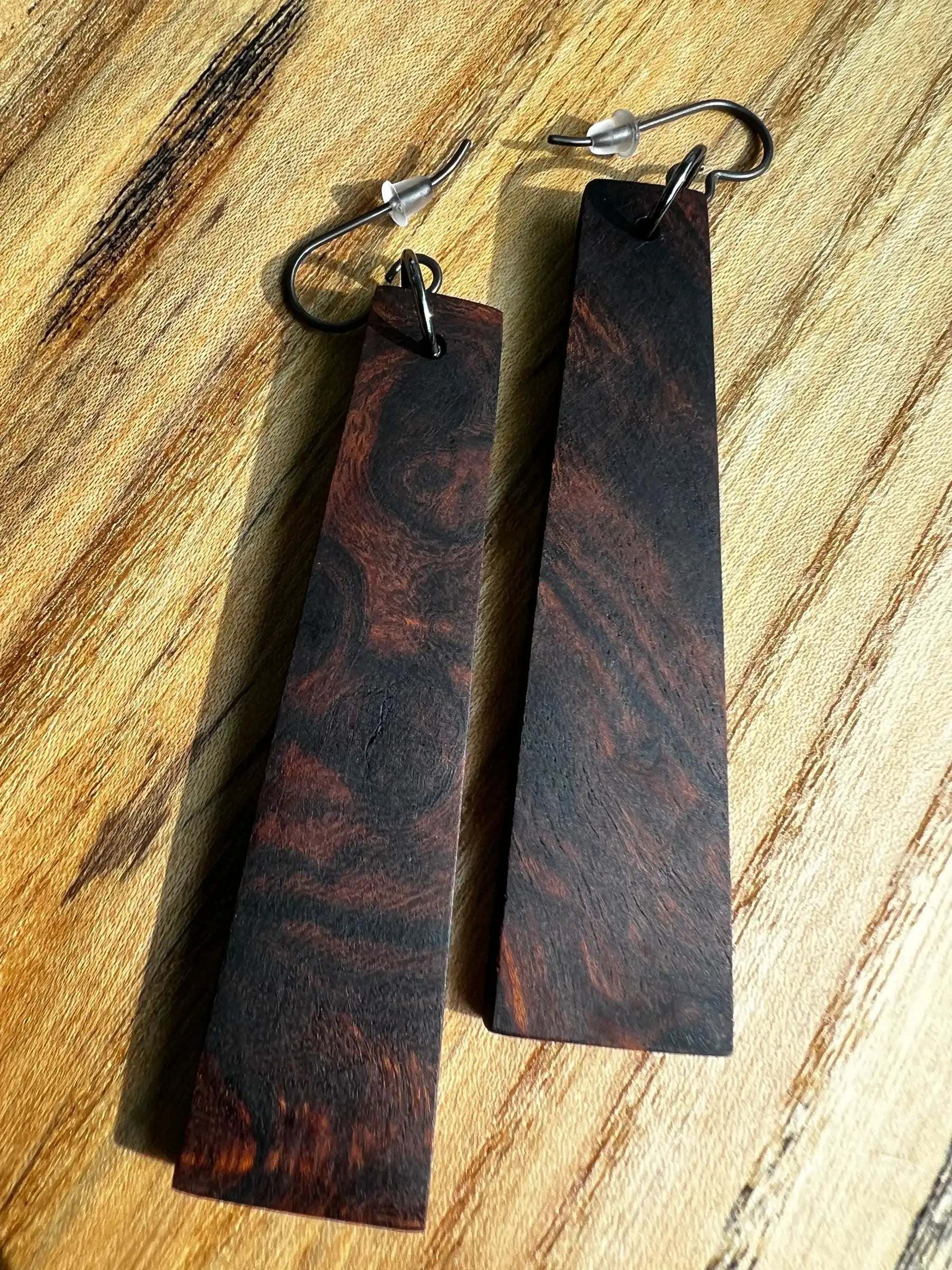 Desert Ironwood Earrings | Large | Ronin Machinewerks