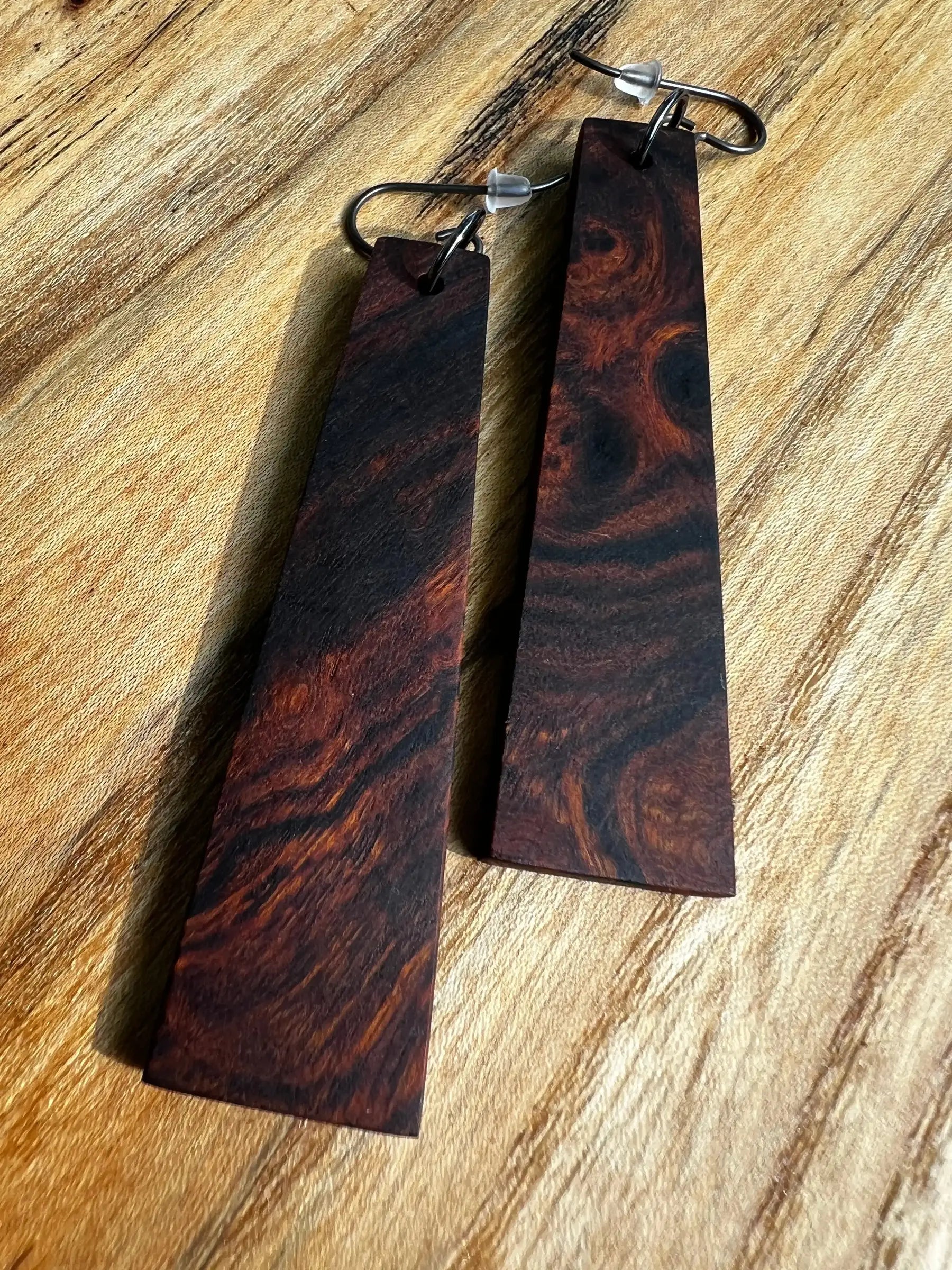 Desert Ironwood Earrings | Large | Ronin Machinewerks