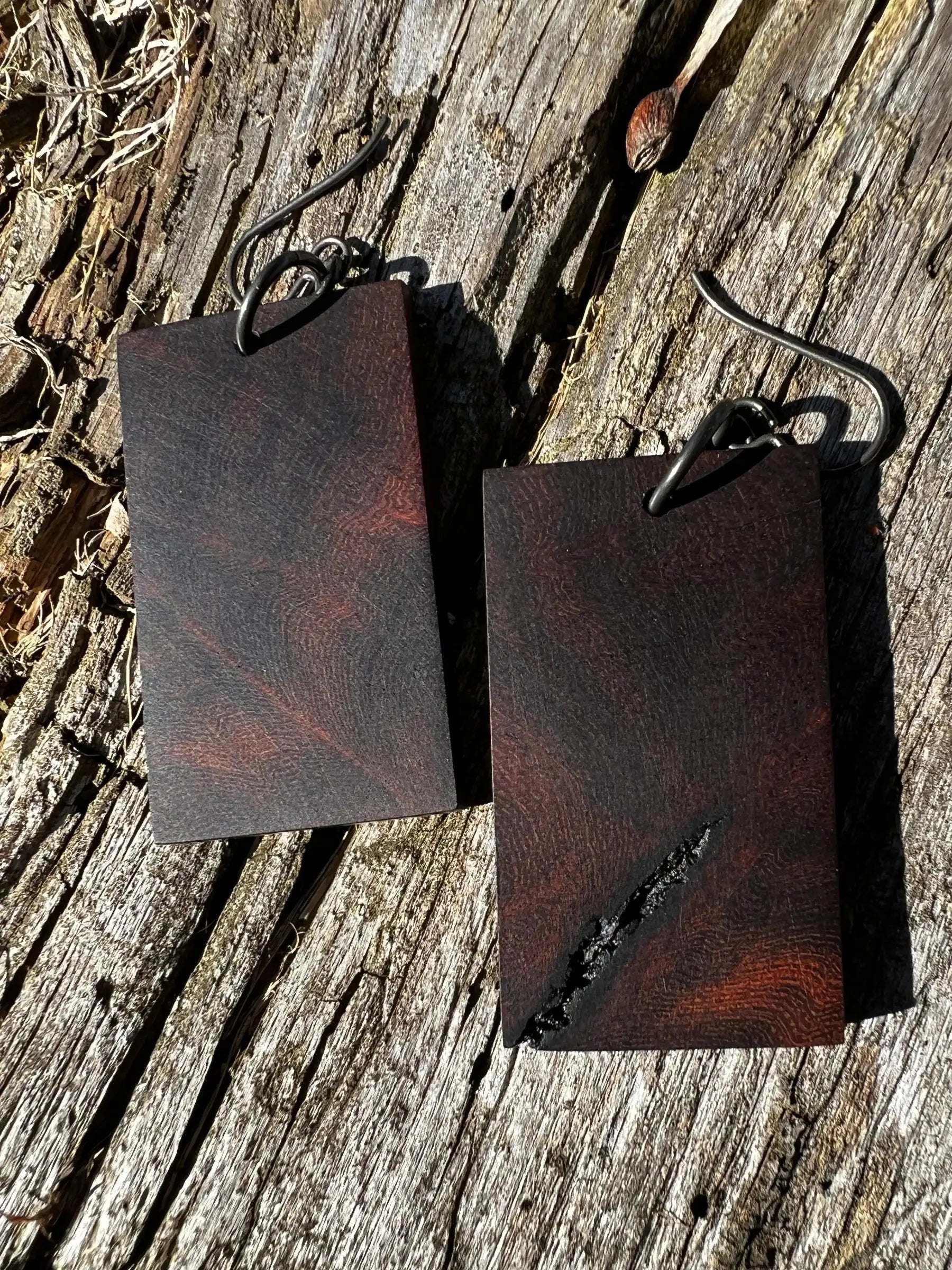 Desert Ironwood Earrings | Medium | Ronin Machinewerks