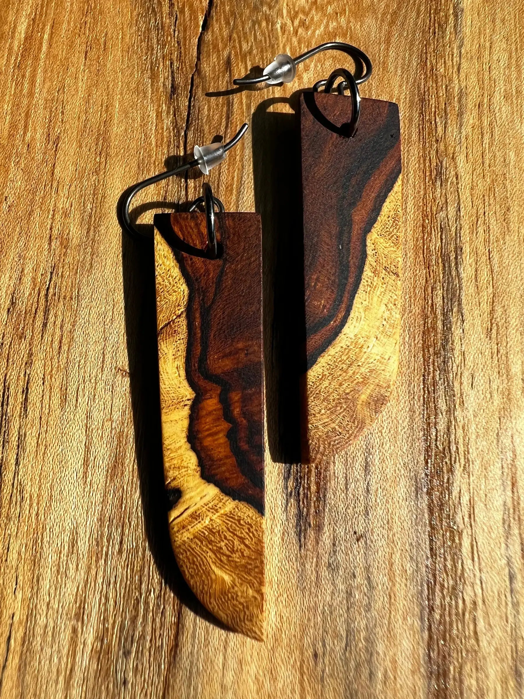 Desert Ironwood Earrings | Medium | Ronin Machinewerks