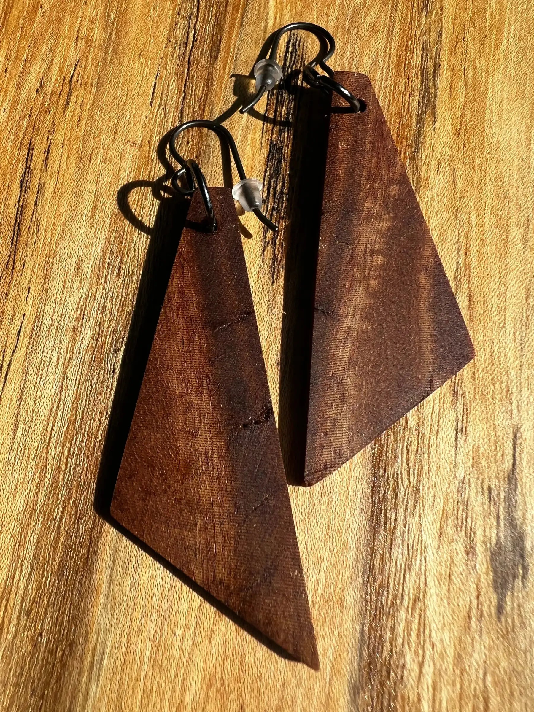 Philippine Ironwood Earrings | Medium | Ronin Machinewerks
