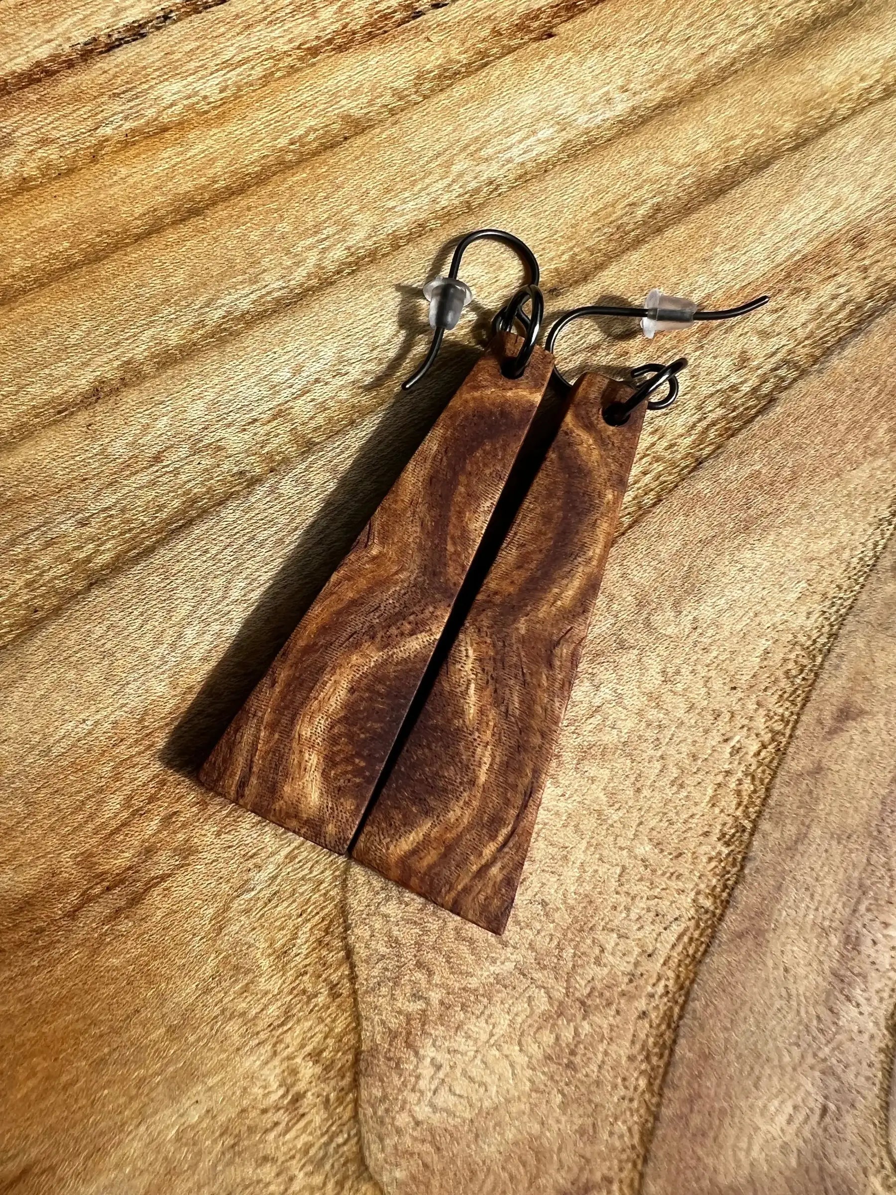 Philippine Ironwood Earrings | Medium | Ronin Machinewerks