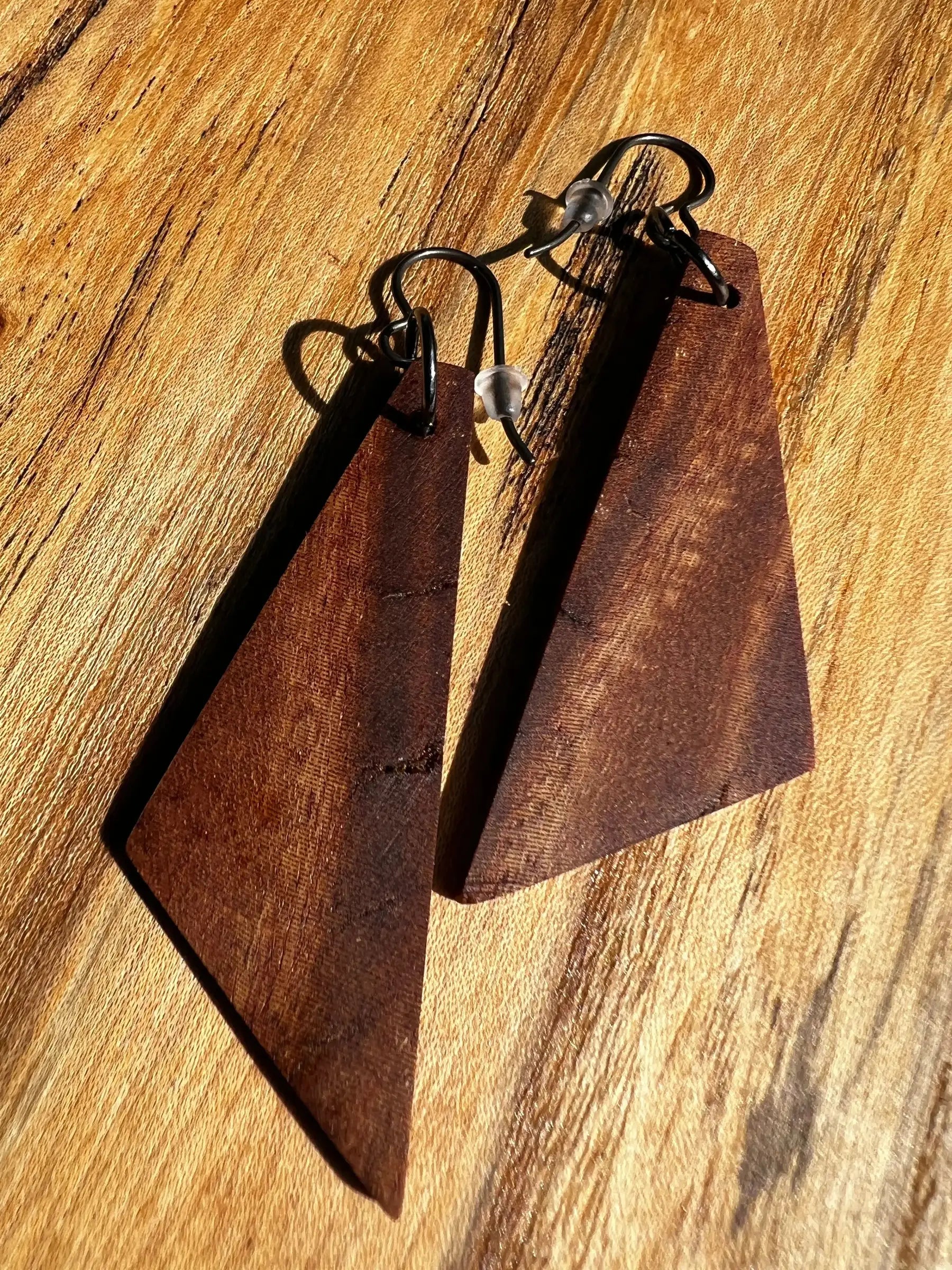 Philippine Ironwood Earrings | Medium | Ronin Machinewerks