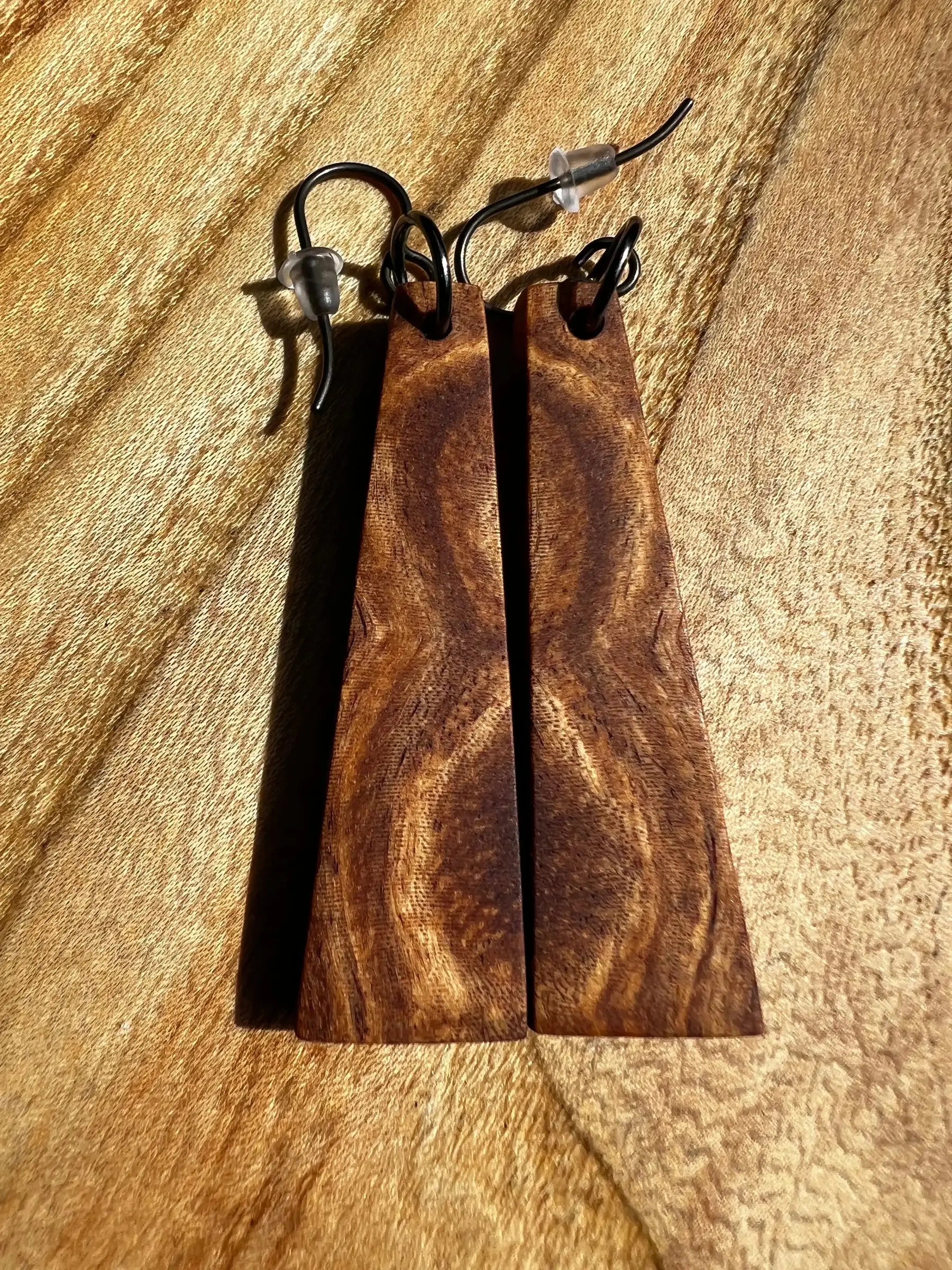 Philippine Ironwood Earrings | Medium | Ronin Machinewerks