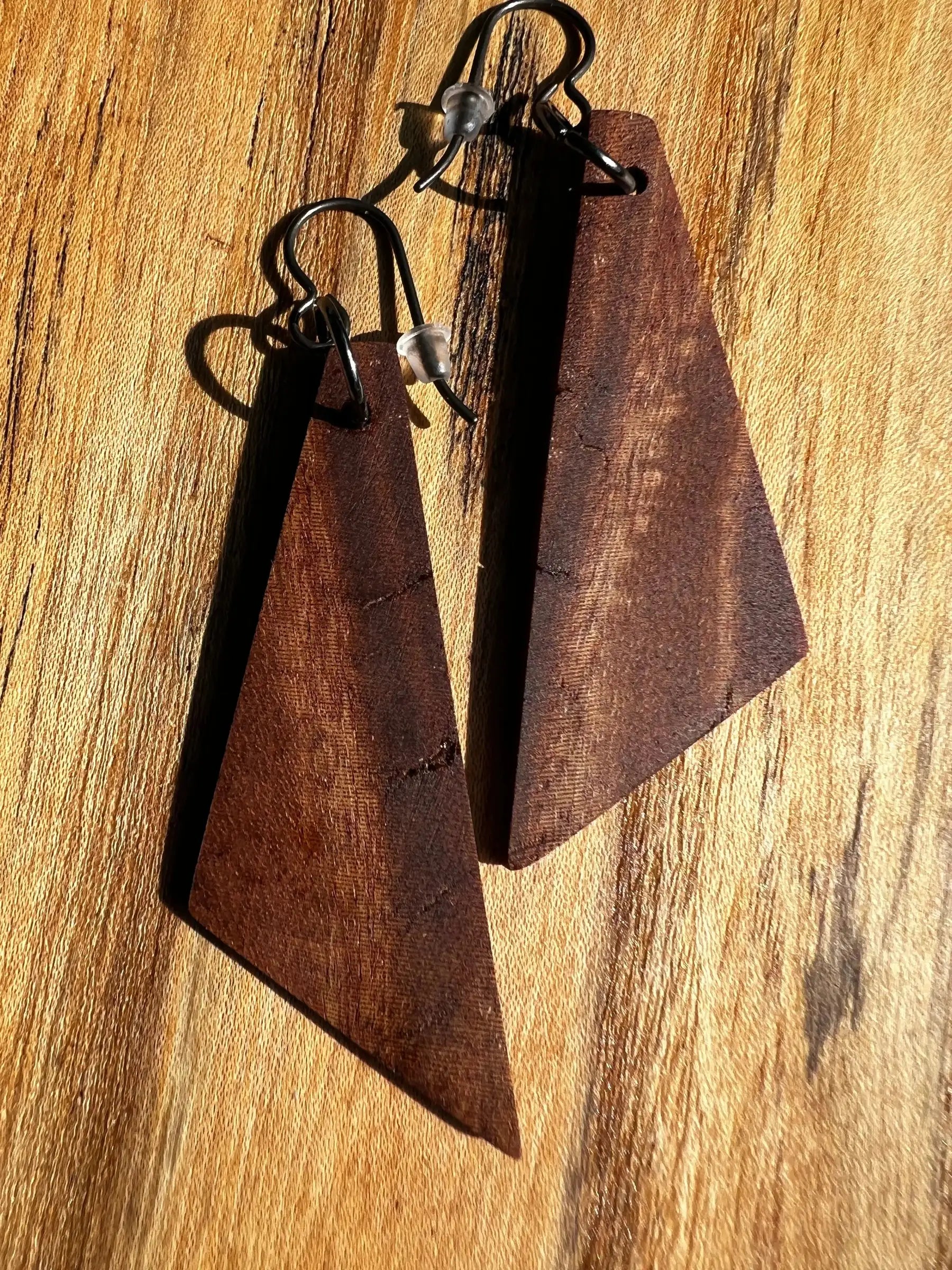 Philippine Ironwood Earrings | Medium | Ronin Machinewerks