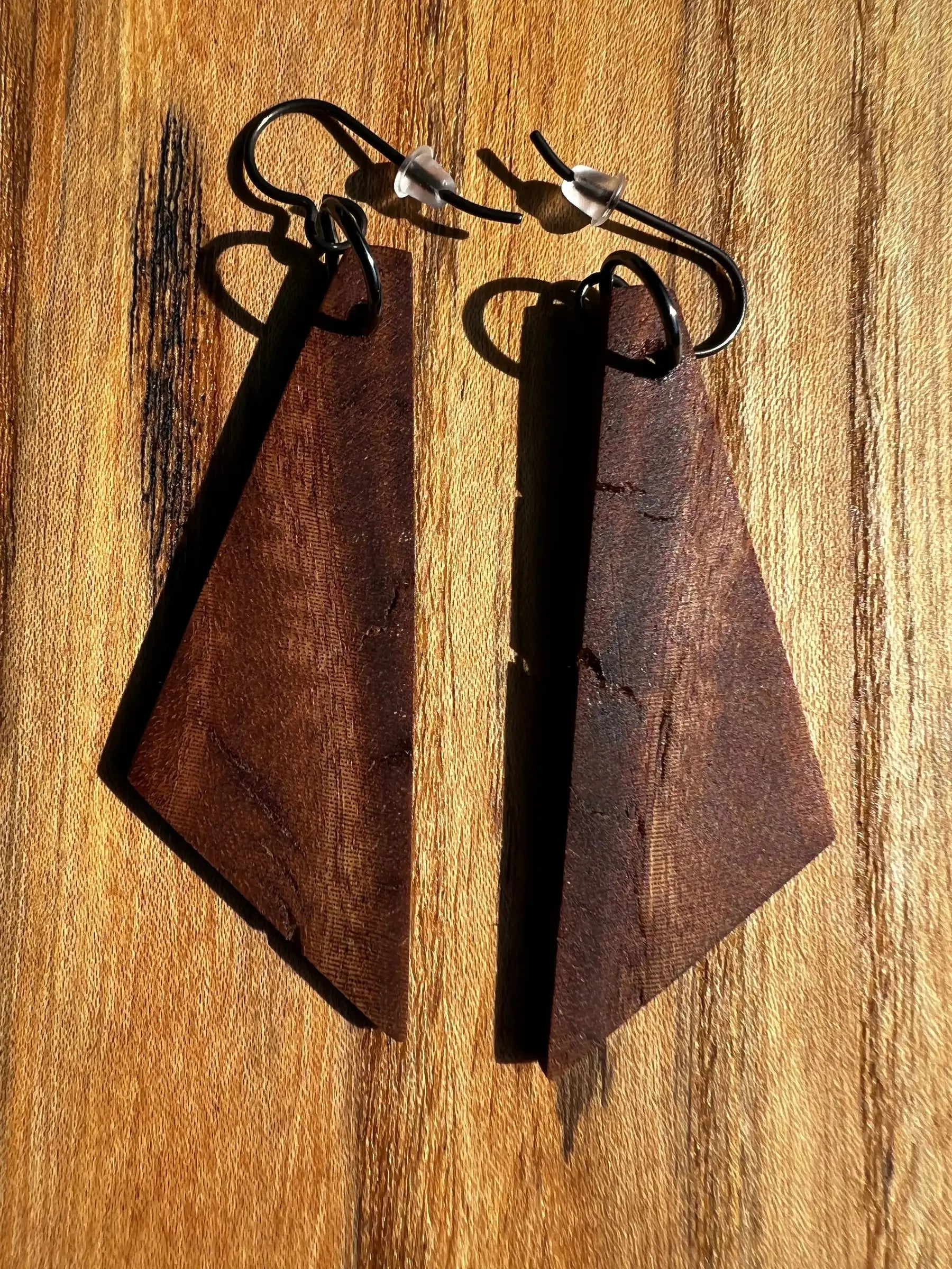 Philippine Ironwood Earrings | Medium | Ronin Machinewerks