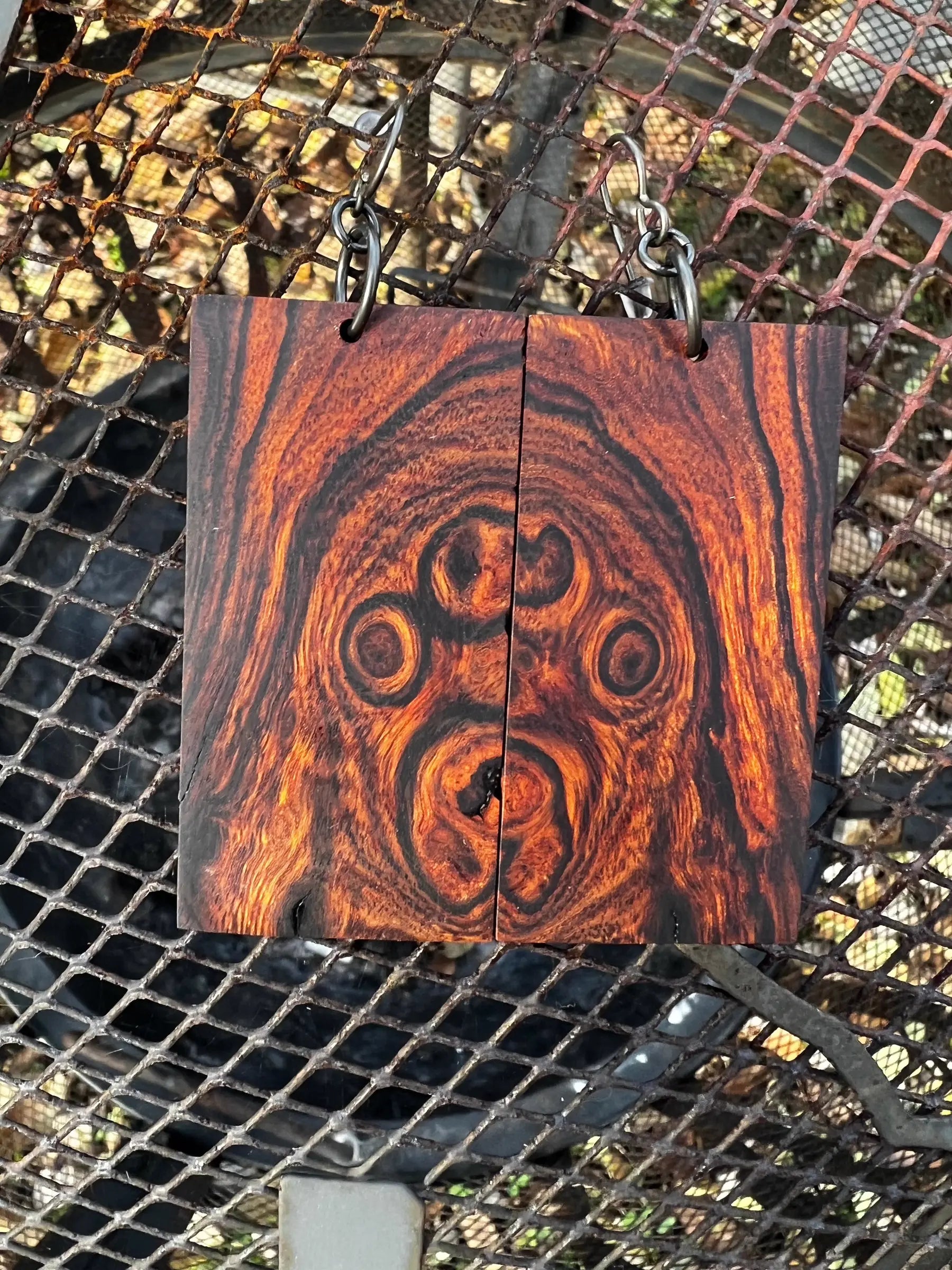 Desert Ironwood Burl Earrings - Ronin Machinewerks Exotic Wood Jewelry