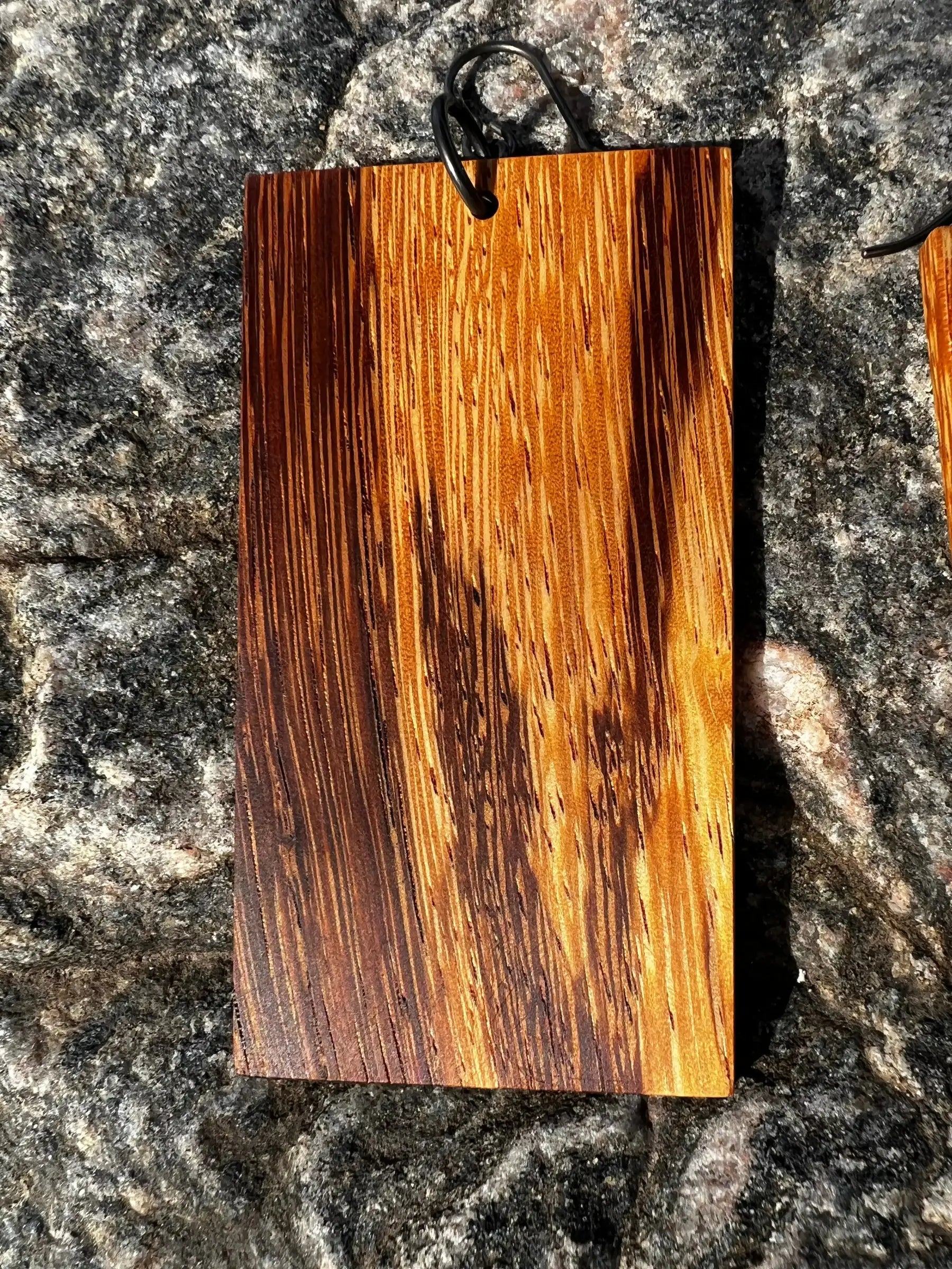 Marblewood Hardwood Earrings - Ronin Machinewerks Exotic Wood Jewelry