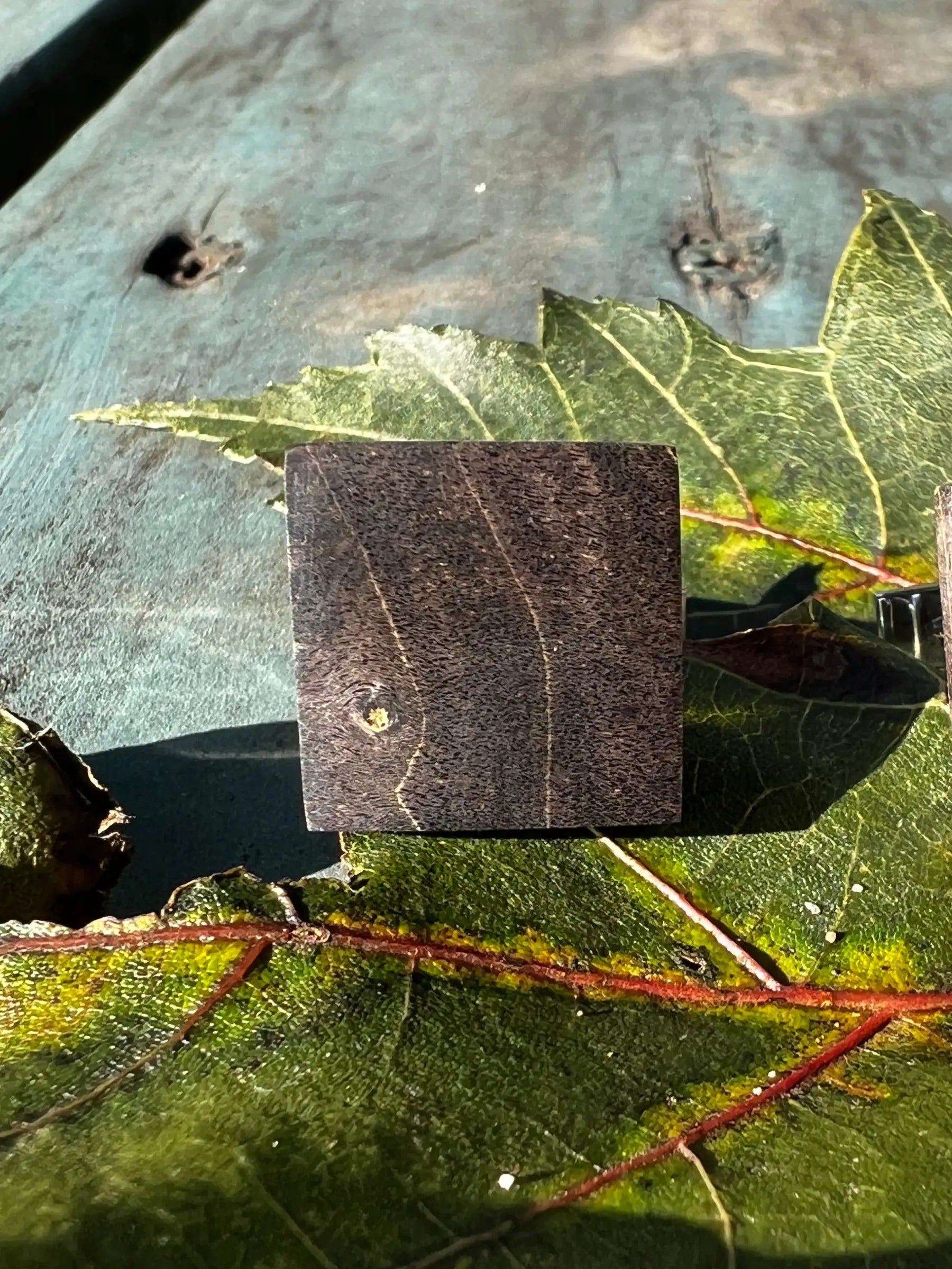 Buckeye Burl & Sterling Silver Cufflinks | Ronin Machinewerks