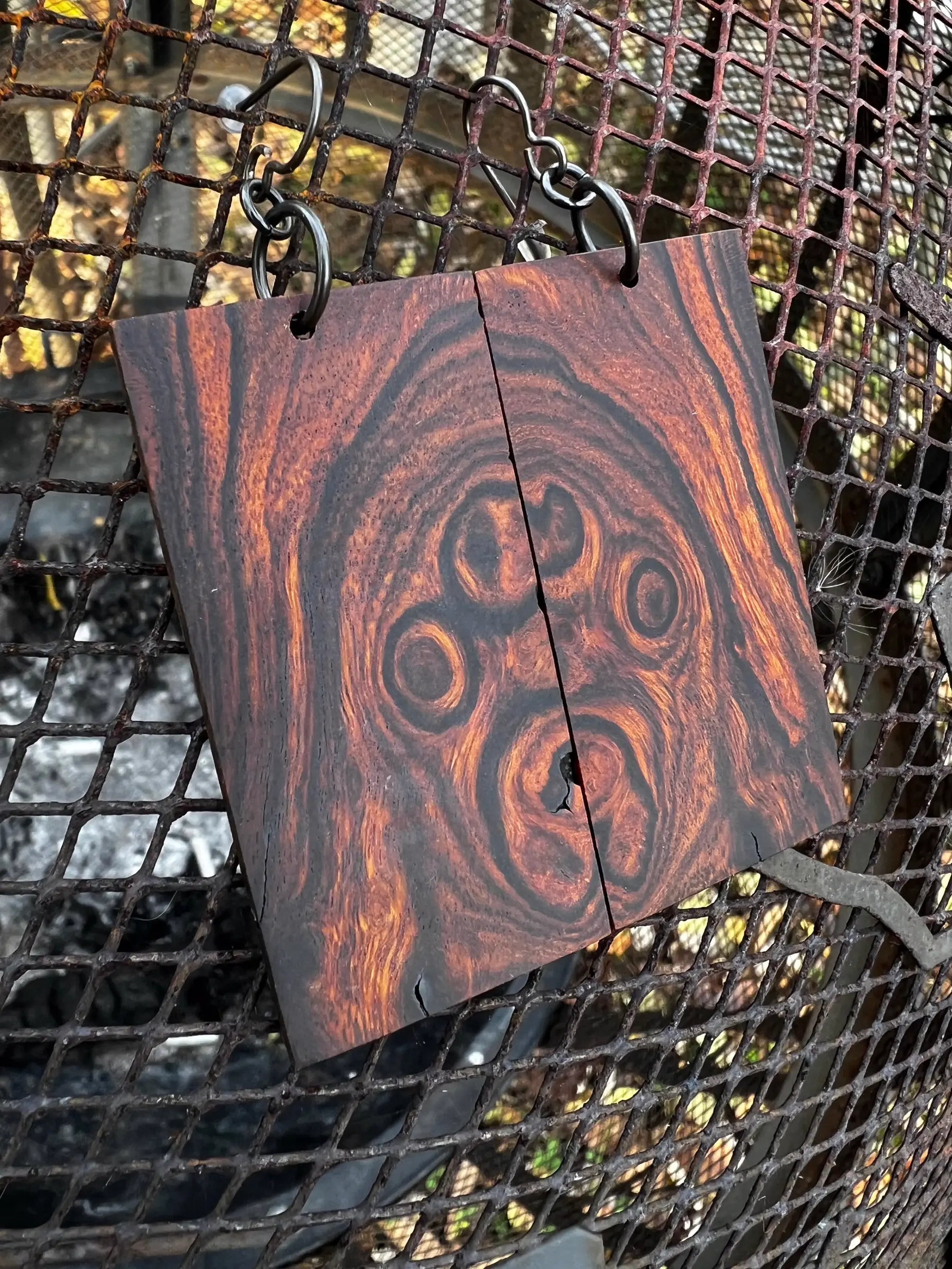 Desert Ironwood Burl Earrings - Ronin Machinewerks Exotic Wood Jewelry