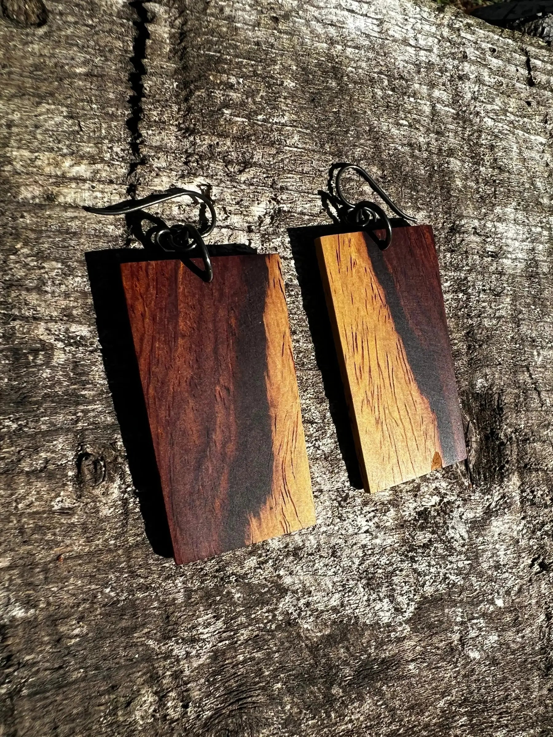 Cocobolo Earrings | Medium | Ronin Machinewerks