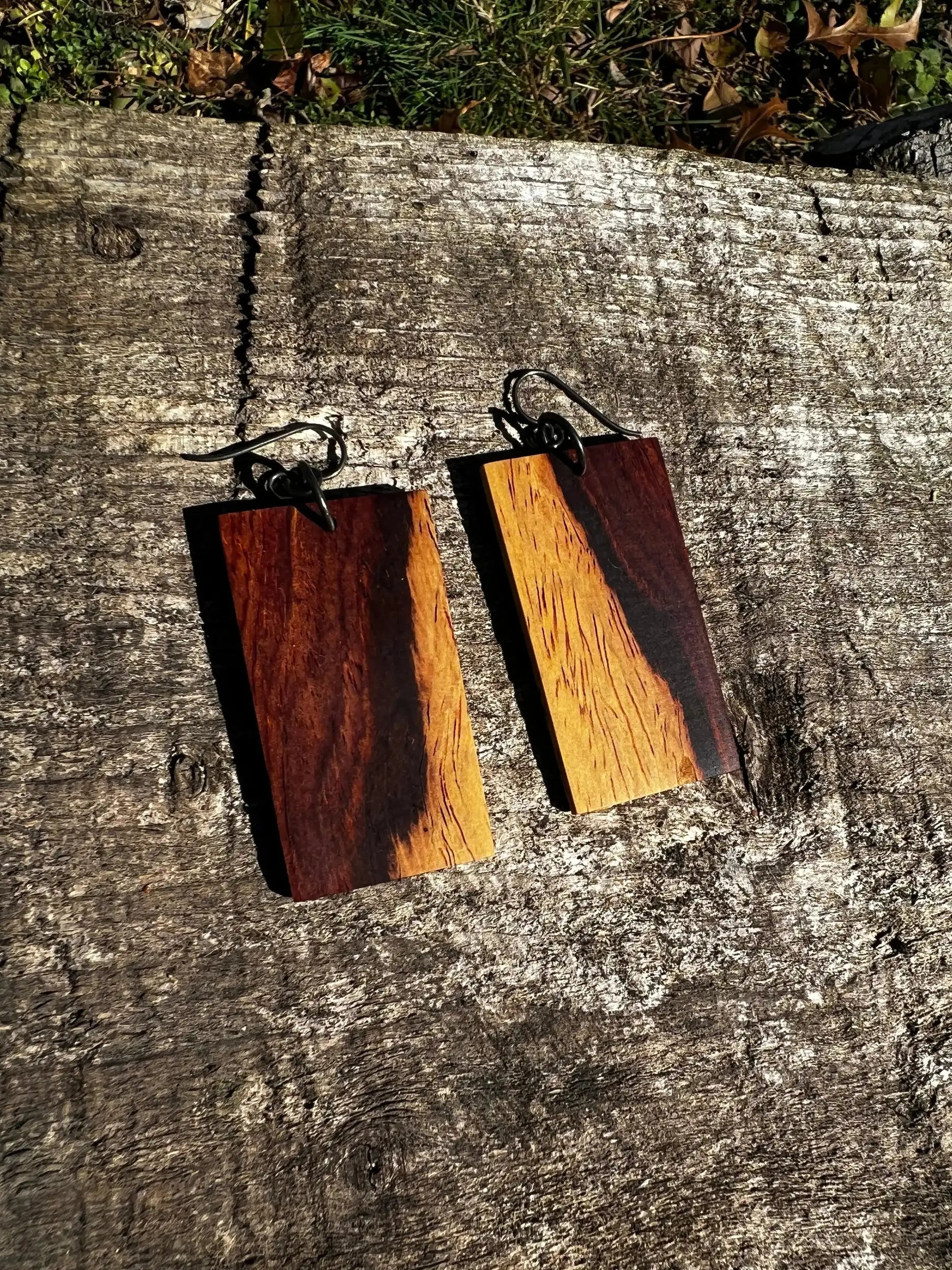 Cocobolo Earrings | Medium | Ronin Machinewerks