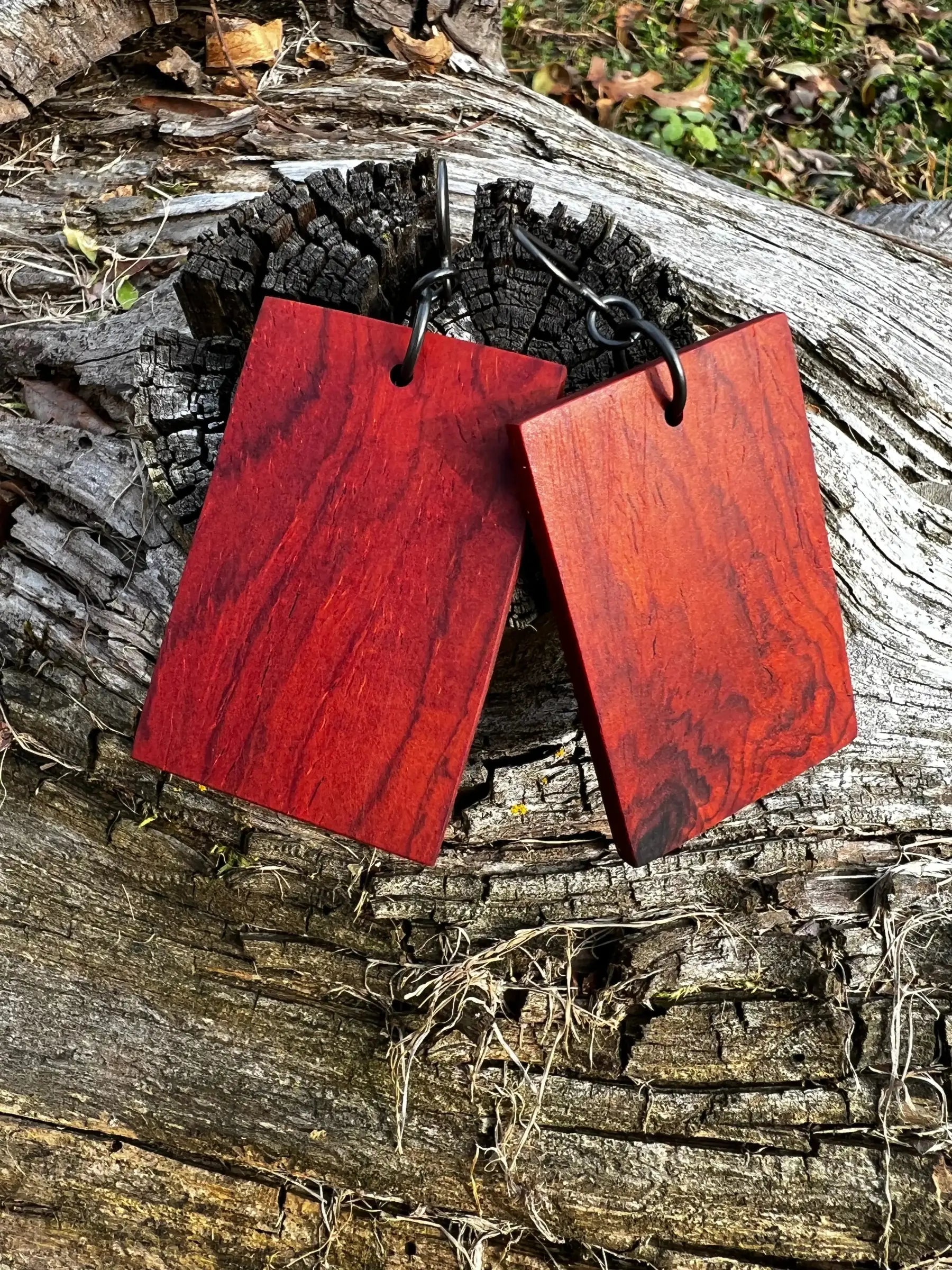 Cocobolo Wood Earrings | Medium | #205