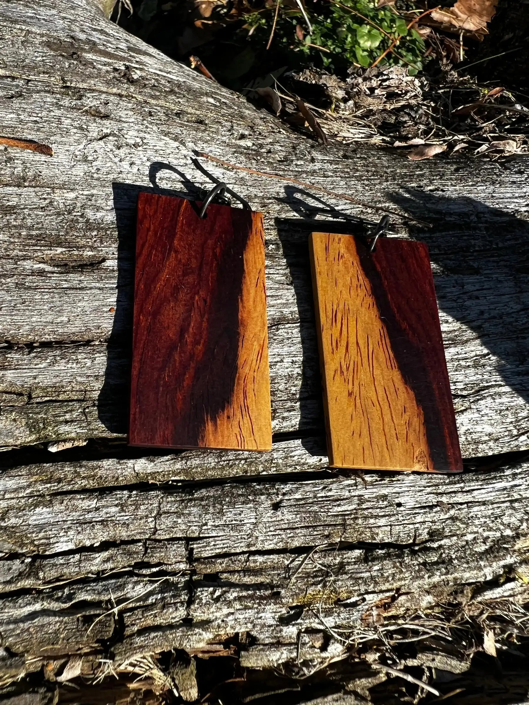 Cocobolo Earrings | Medium | Ronin Machinewerks