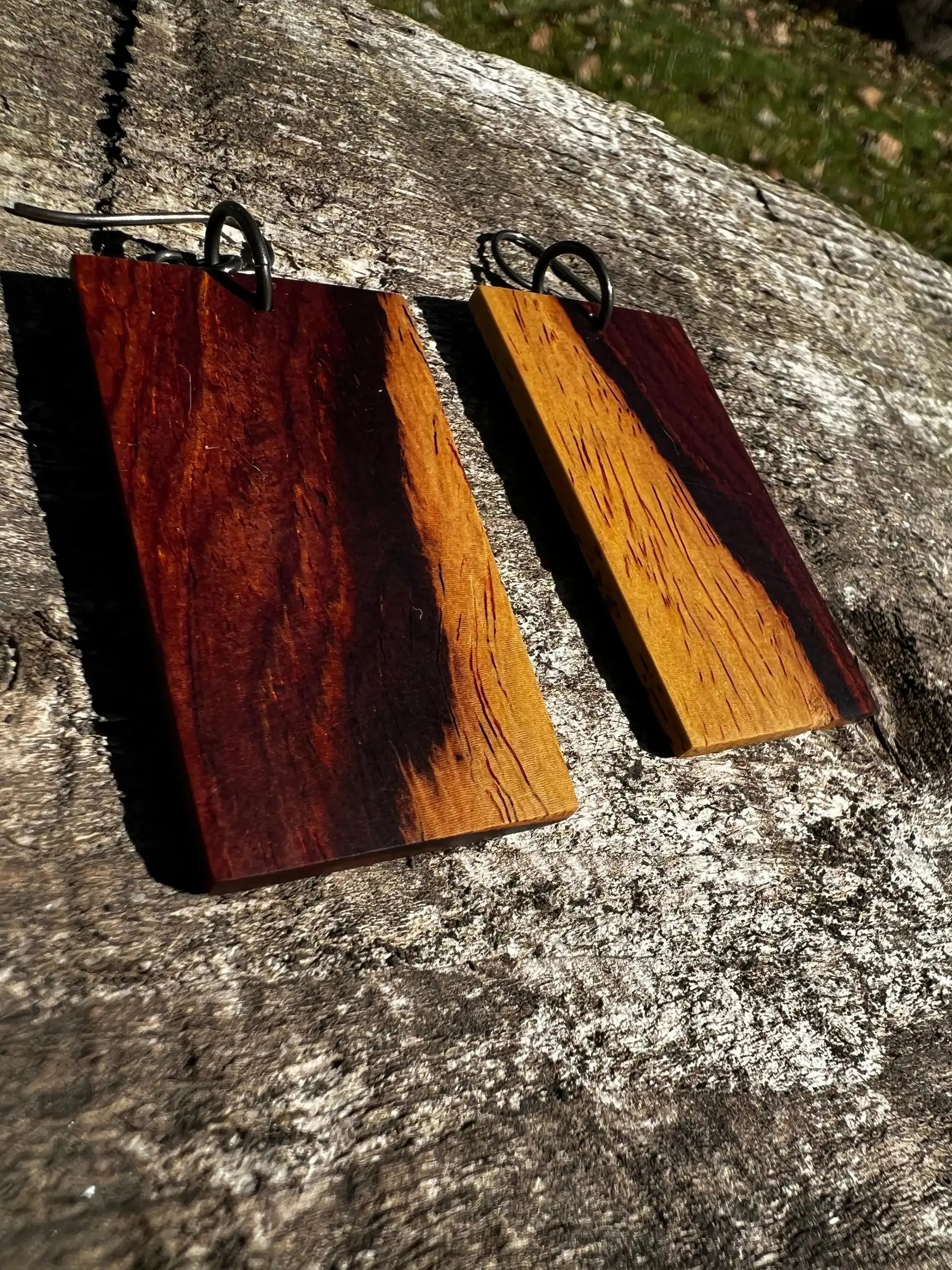 Cocobolo Earrings | Medium | Ronin Machinewerks