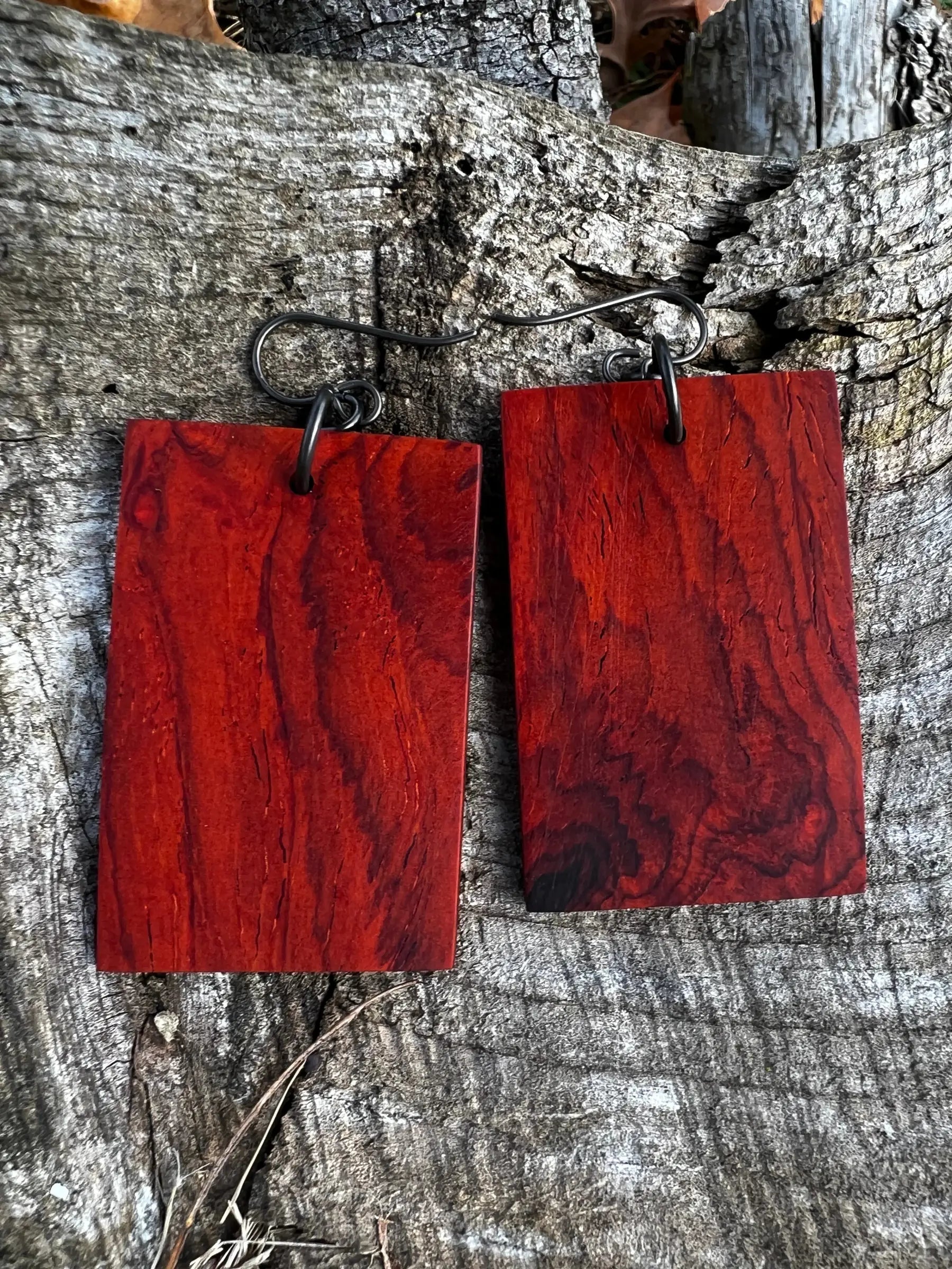 Cocobolo Wood Earrings | Medium | #205