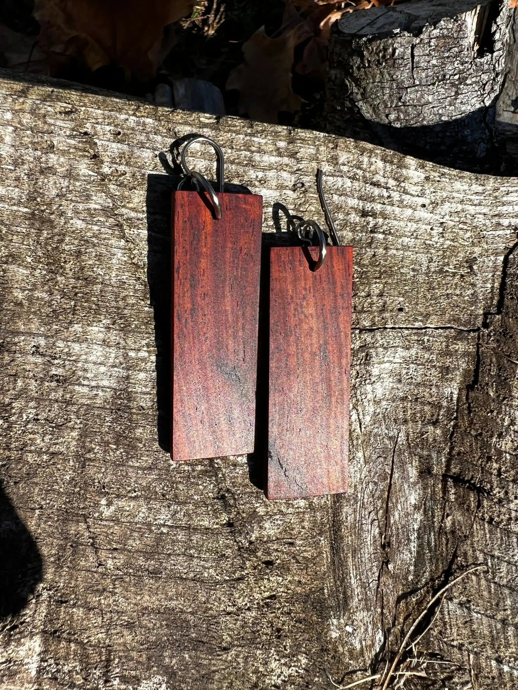 Cocobolo Wood Earrings | Medium | #212
