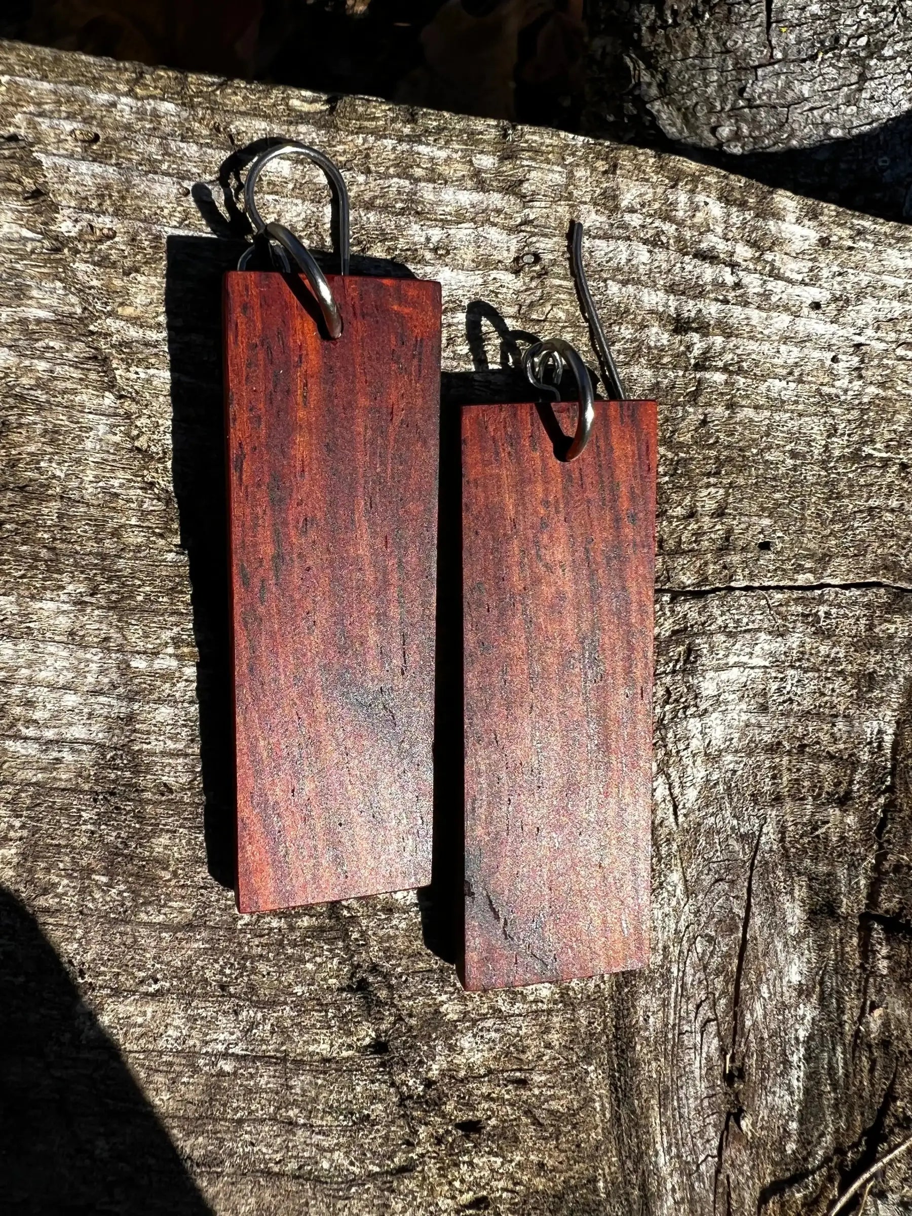 Cocobolo Wood Earrings | Medium | #212