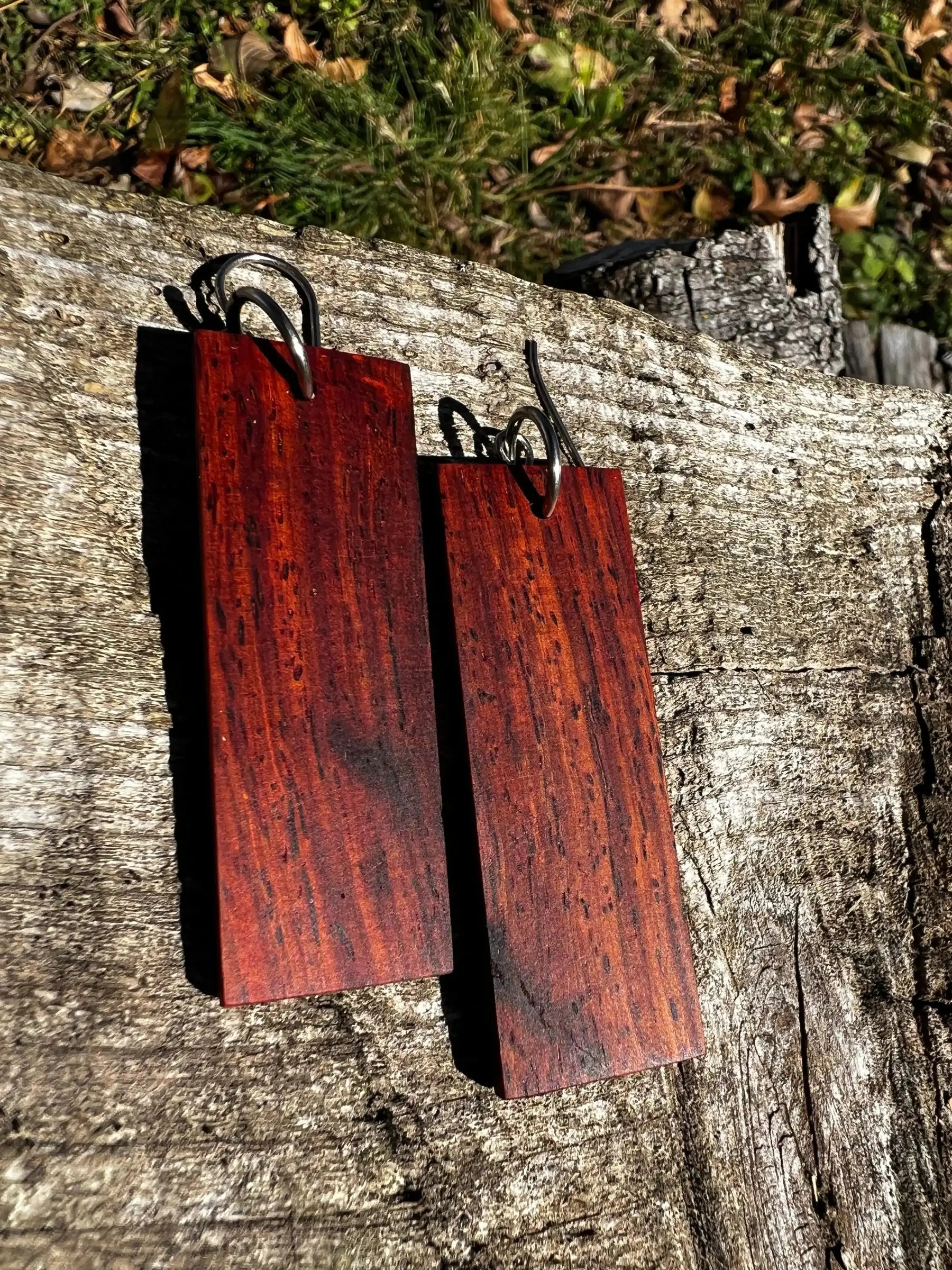 Cocobolo Wood Earrings | Medium | #212