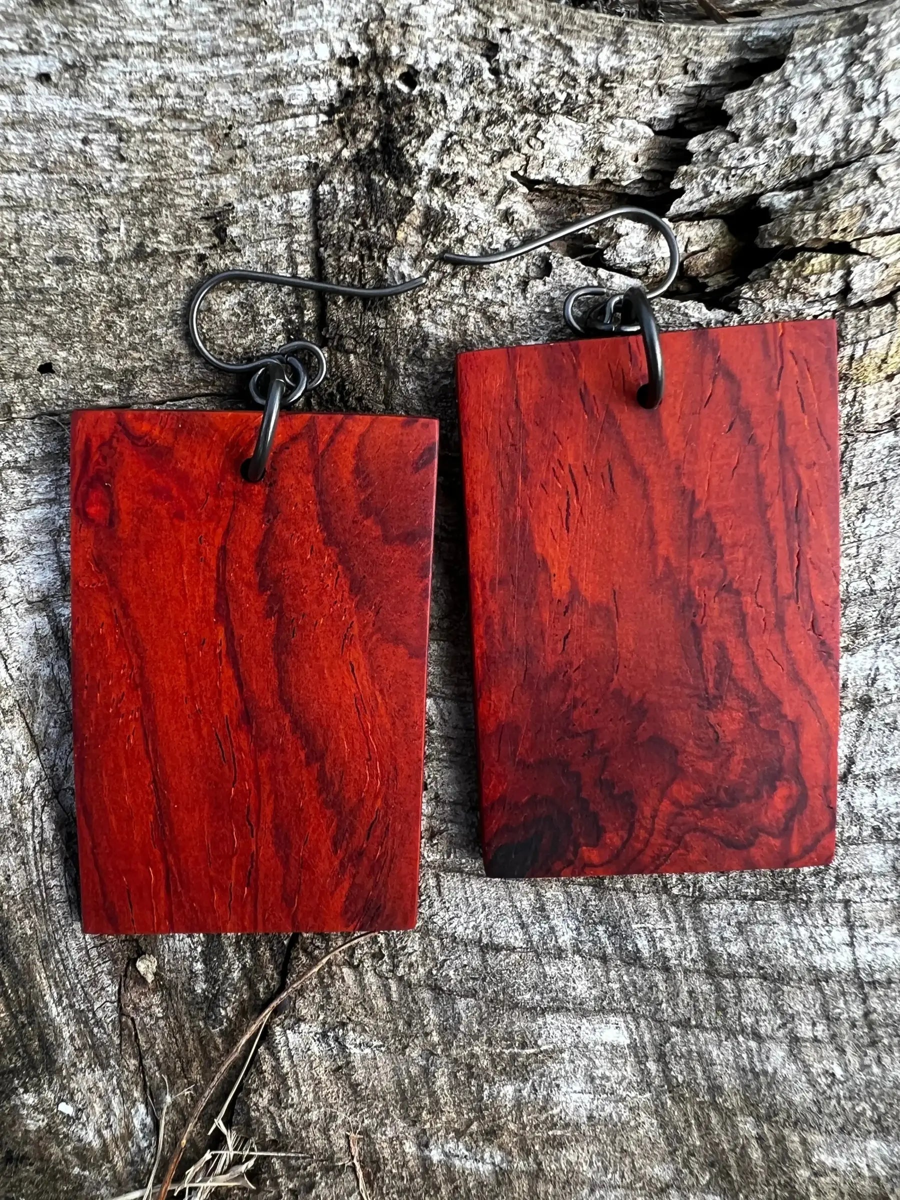 Cocobolo Wood Earrings | Medium | #205