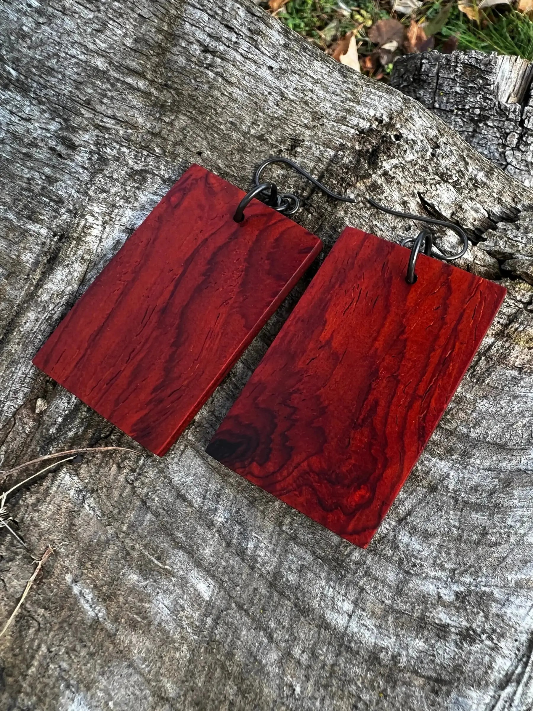 Cocobolo Wood Earrings | Medium | #205