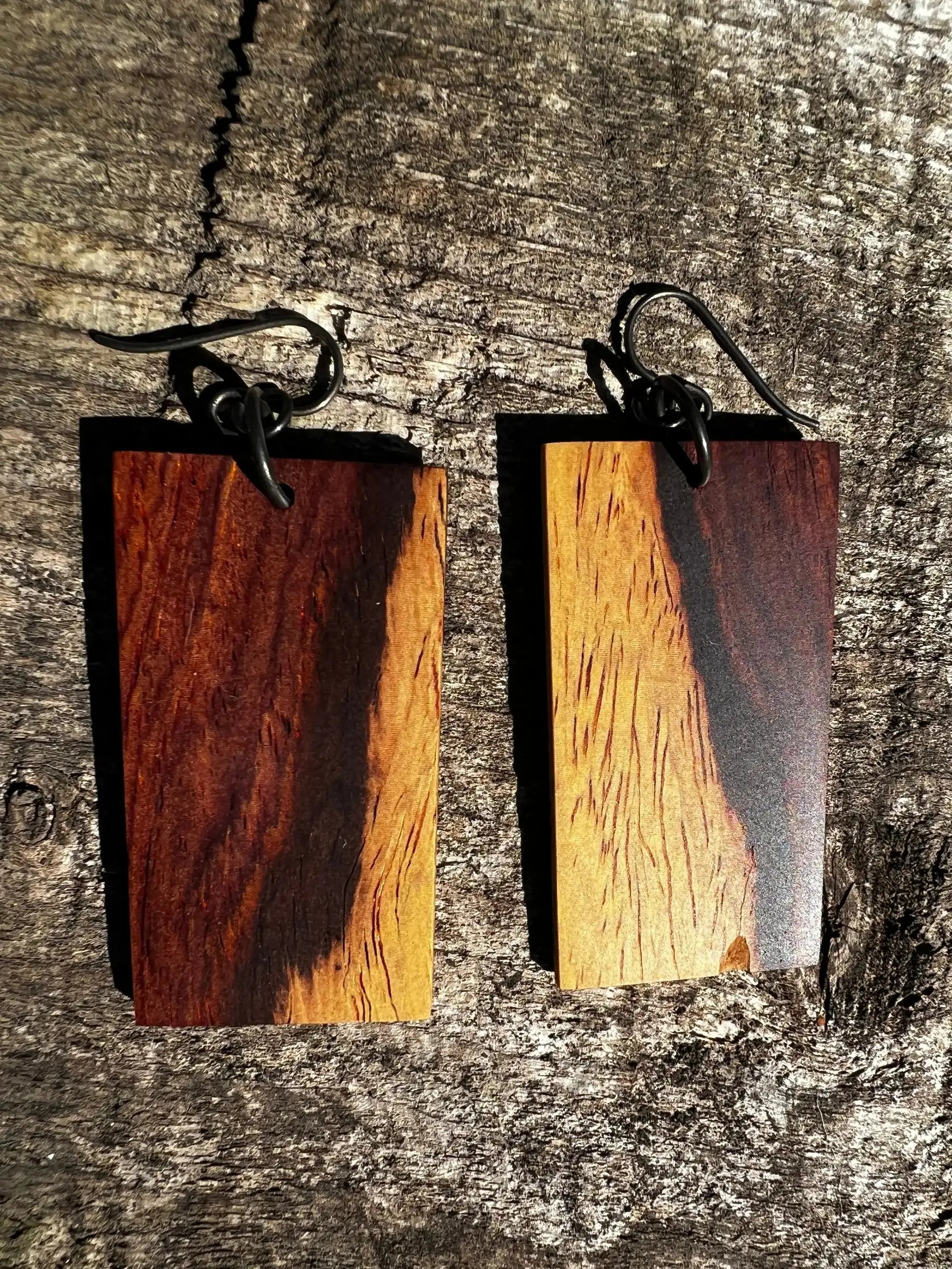 Cocobolo Earrings | Medium | Ronin Machinewerks