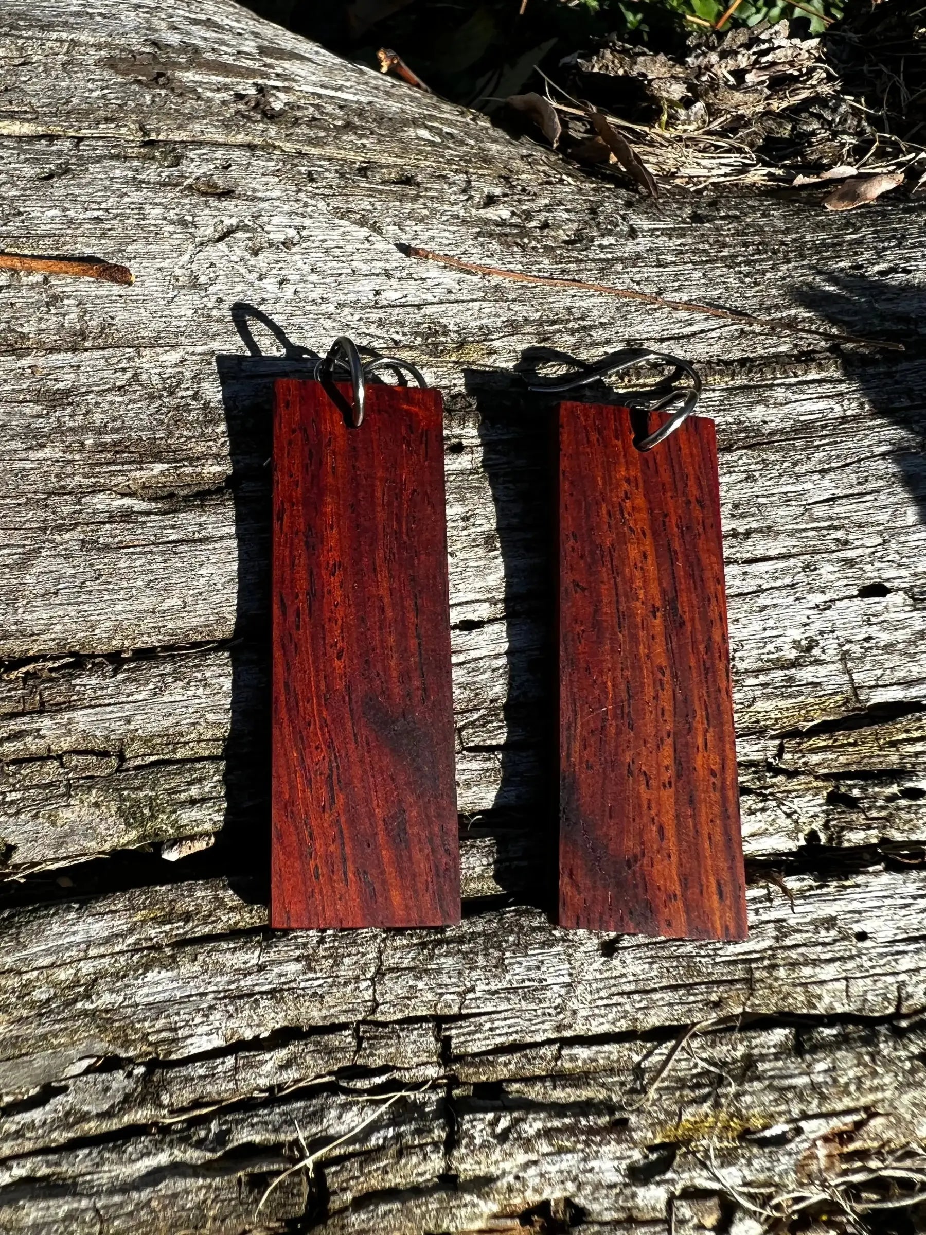 Cocobolo Wood Earrings | Medium | #212