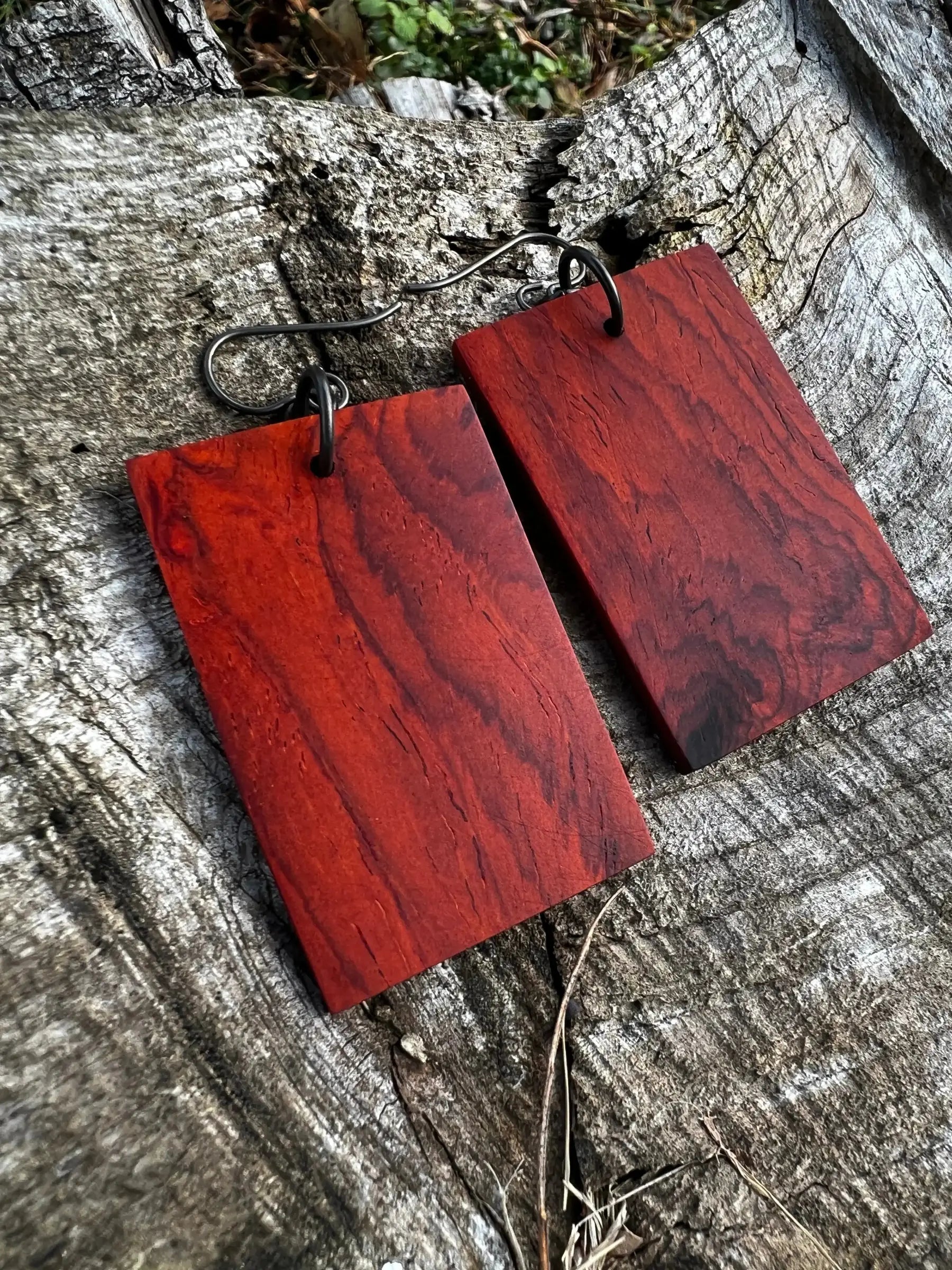 Cocobolo Wood Earrings | Medium | #205