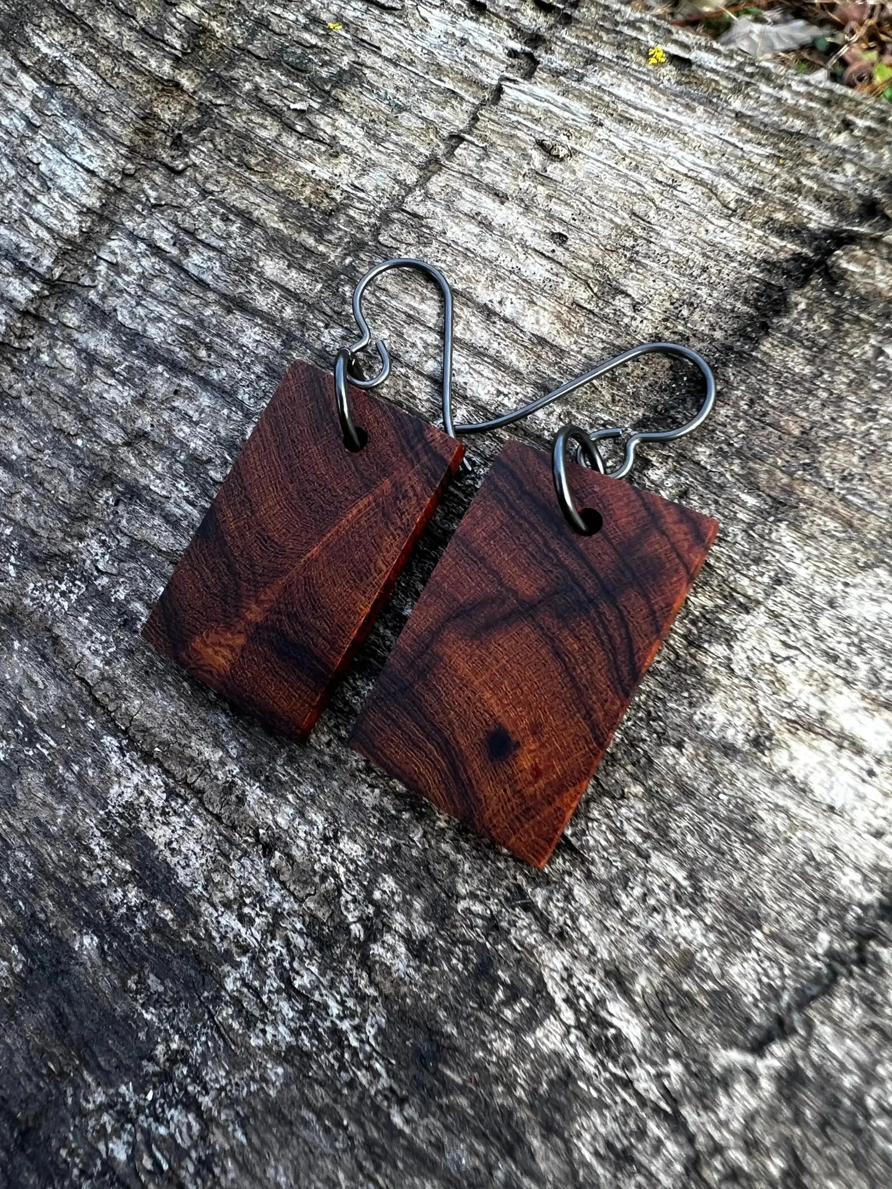 Cocobolo Earrings | Small