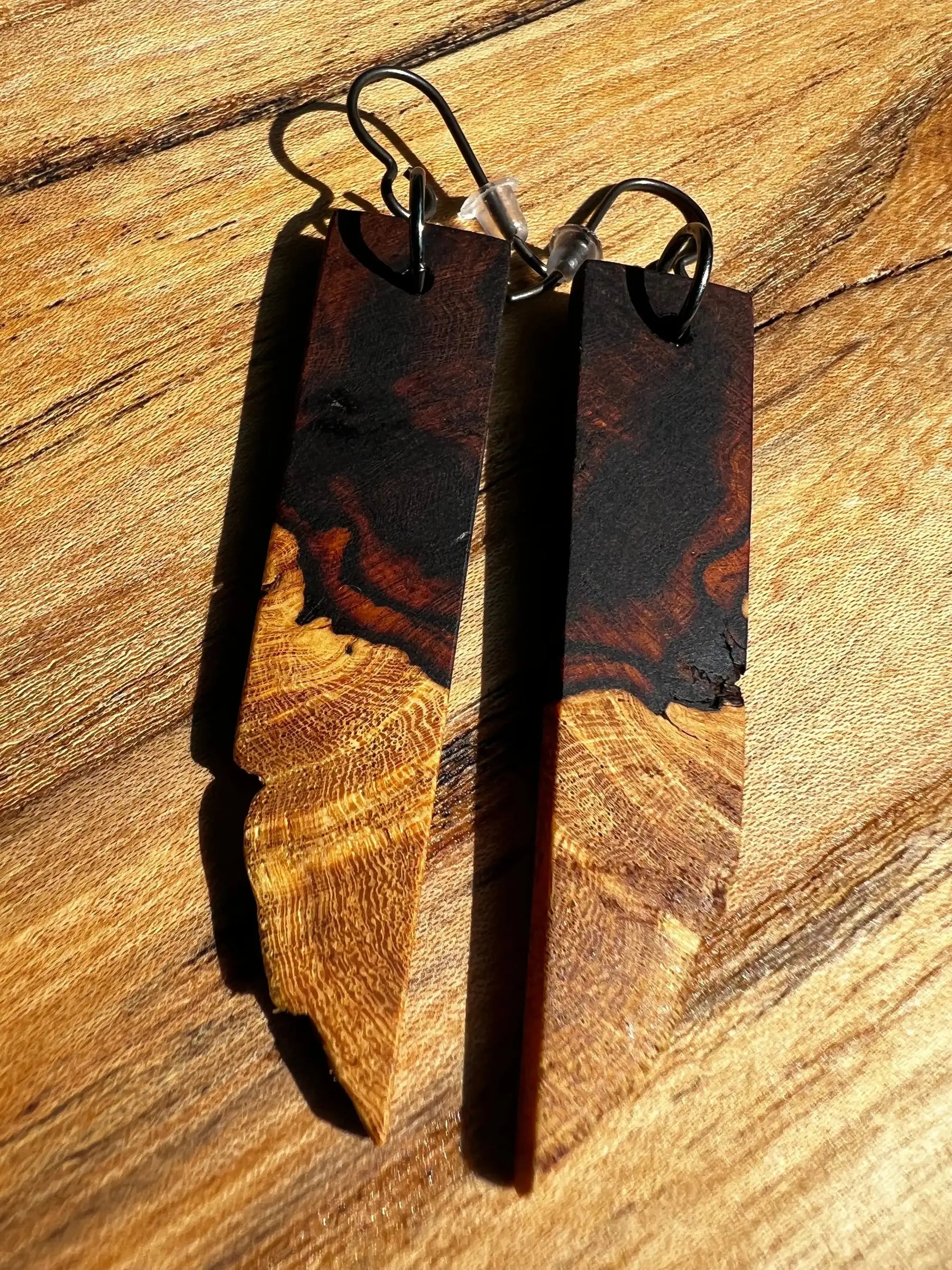 Desert Ironwood Earrings | Ronin Machinewerks