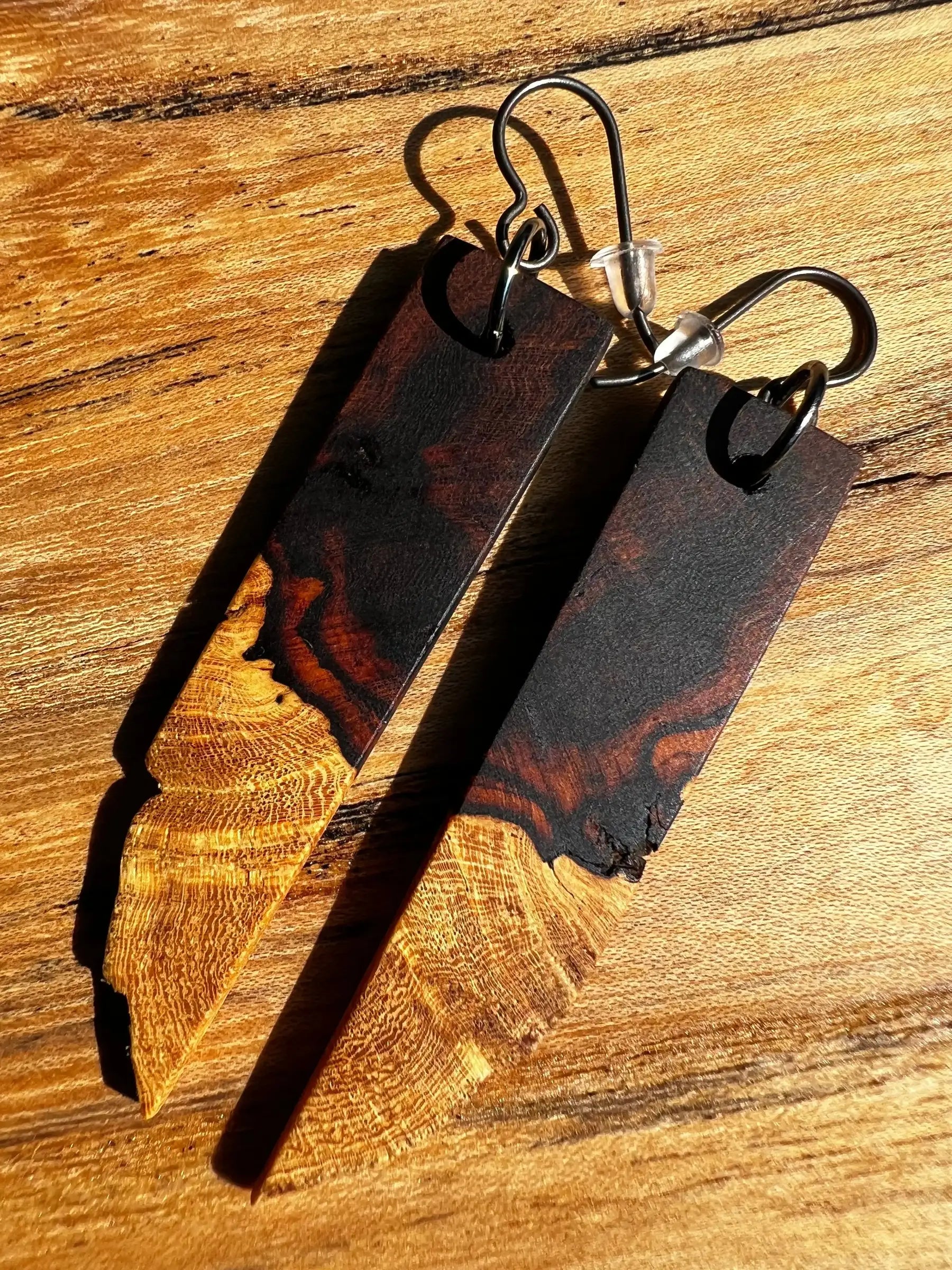 Desert Ironwood Earrings | Ronin Machinewerks