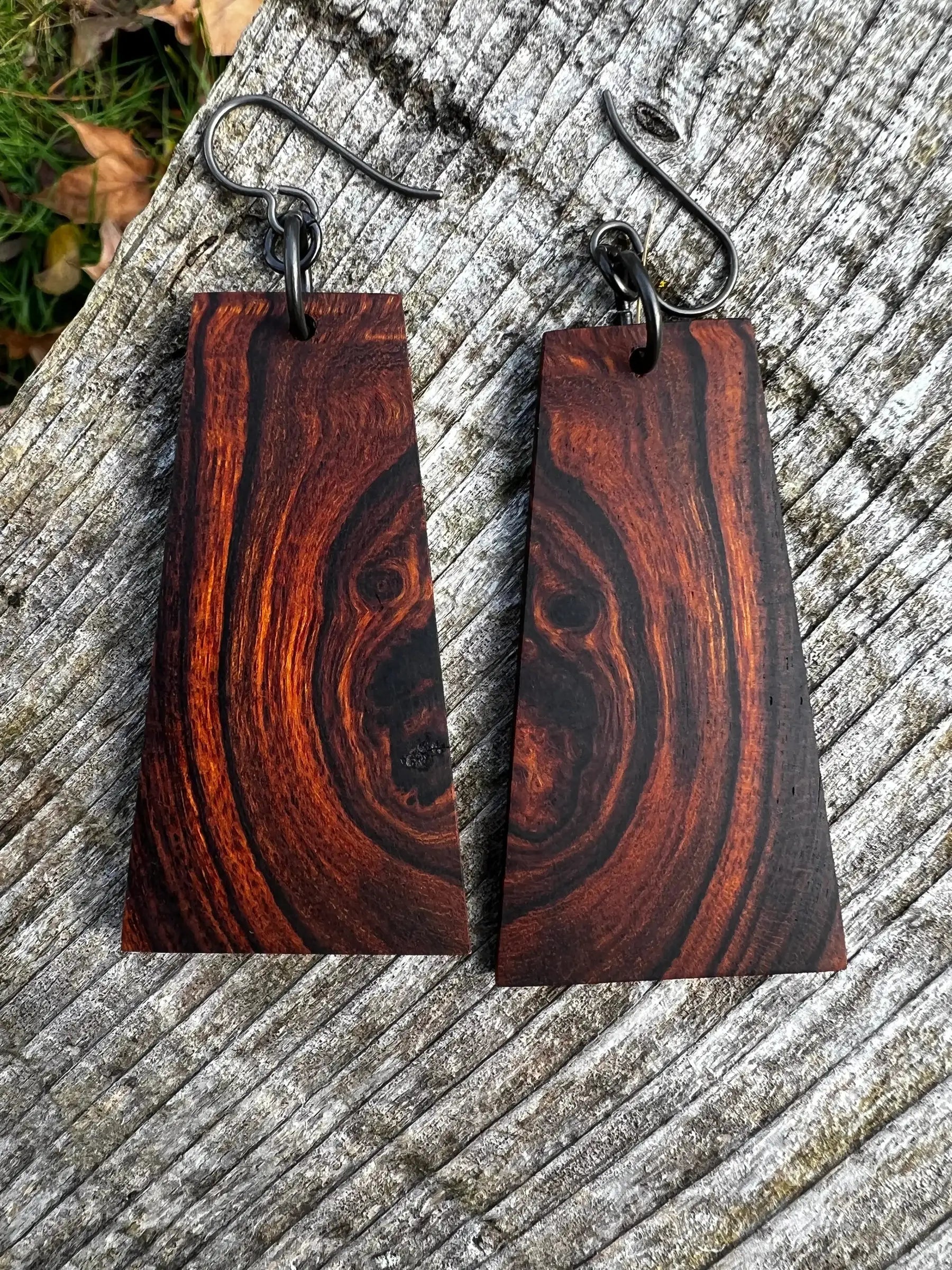 Desert Ironwood Earrings | Ronin Machinewerks