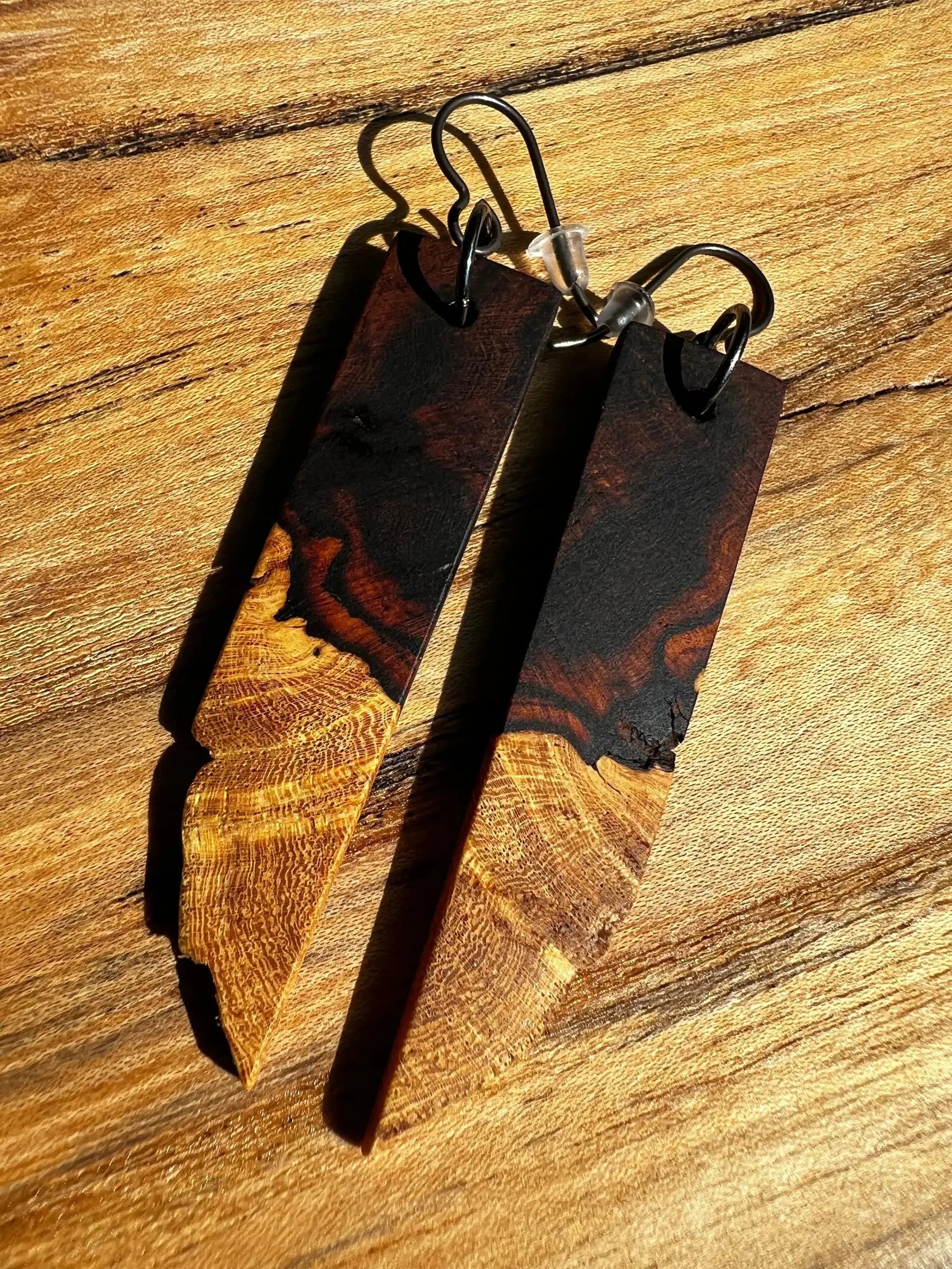 Desert Ironwood Earrings | Ronin Machinewerks