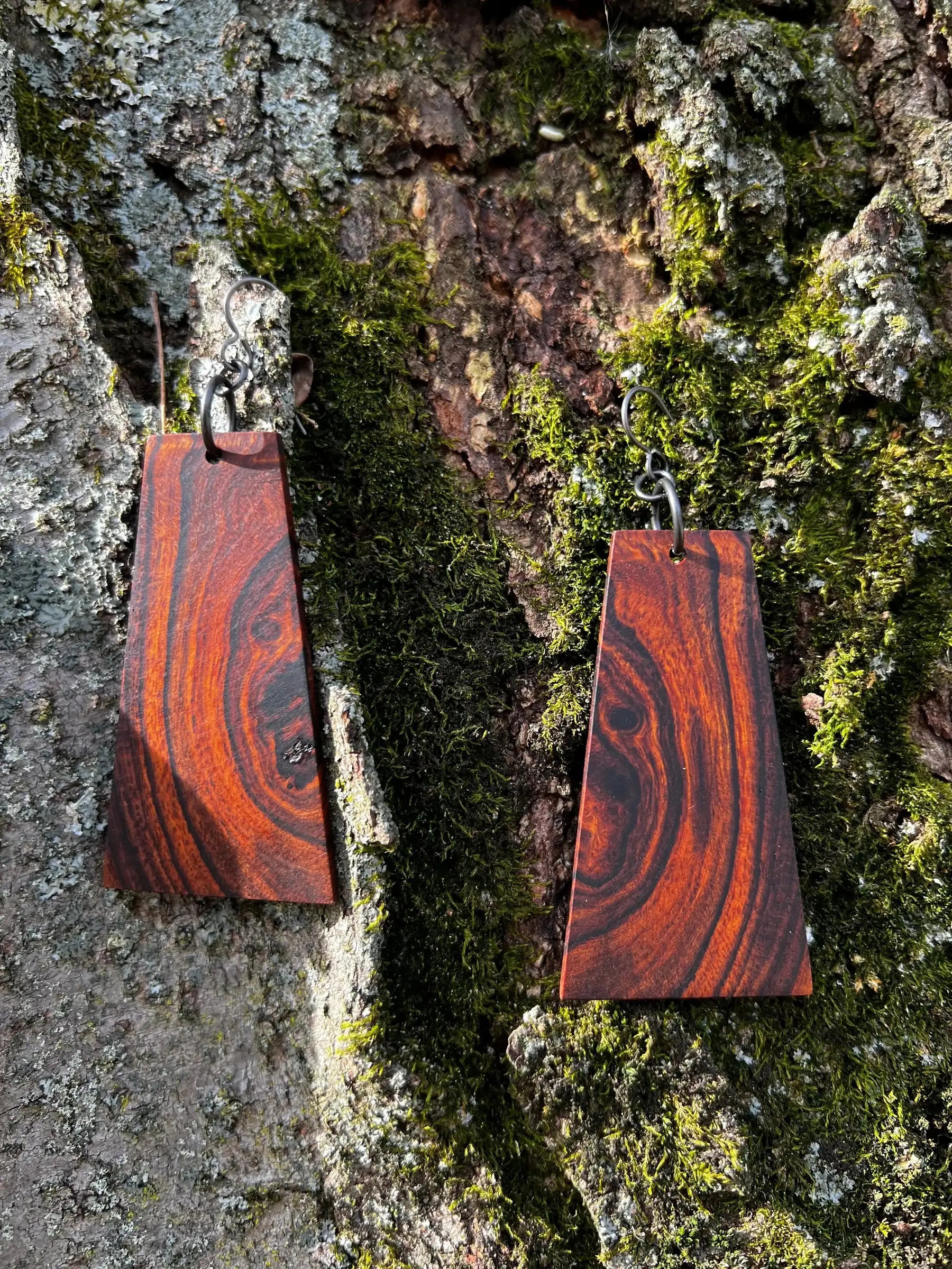 Desert Ironwood Earrings | Ronin Machinewerks