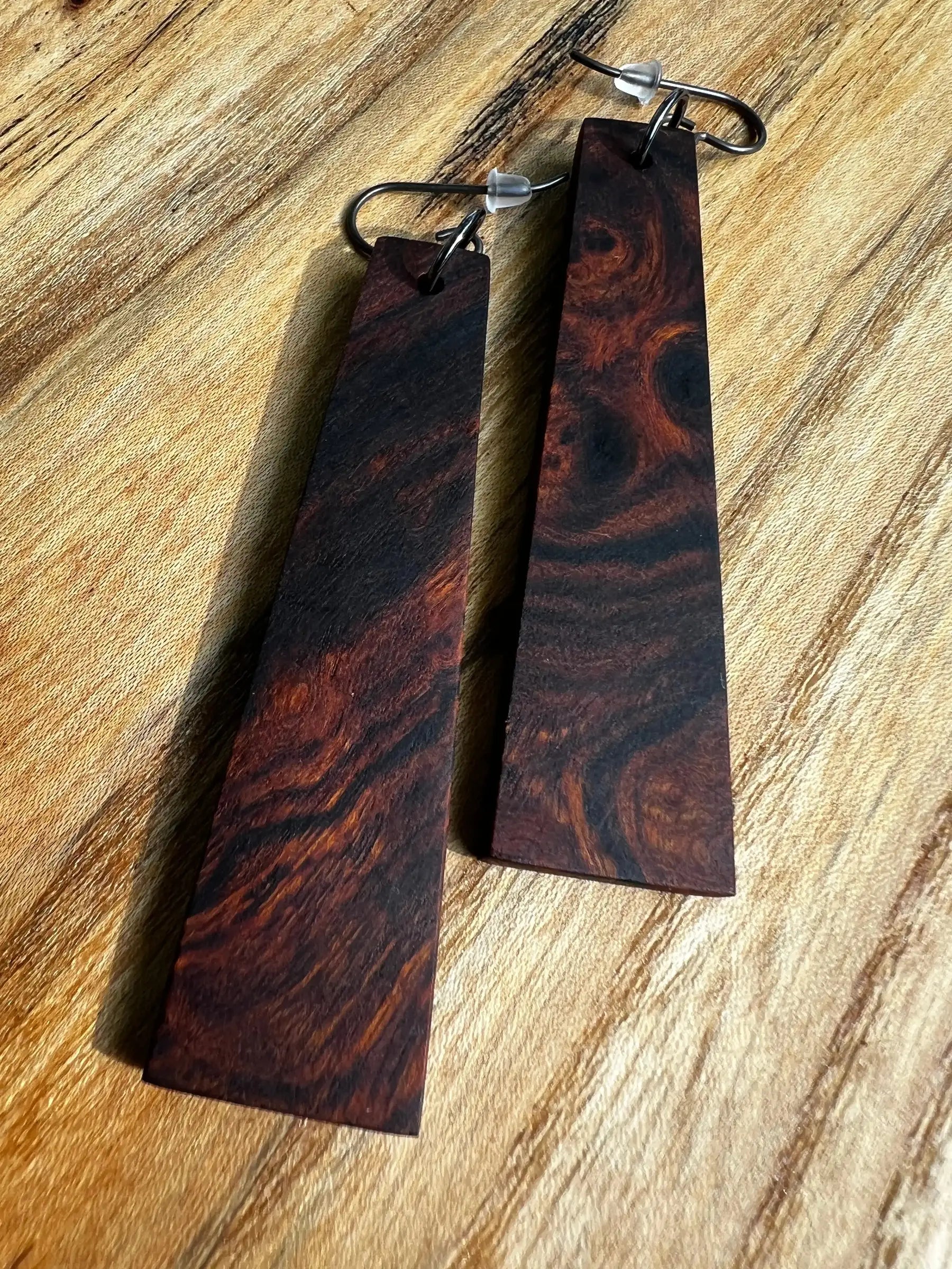 Desert Ironwood Earrings | Large | Ronin Machinewerks