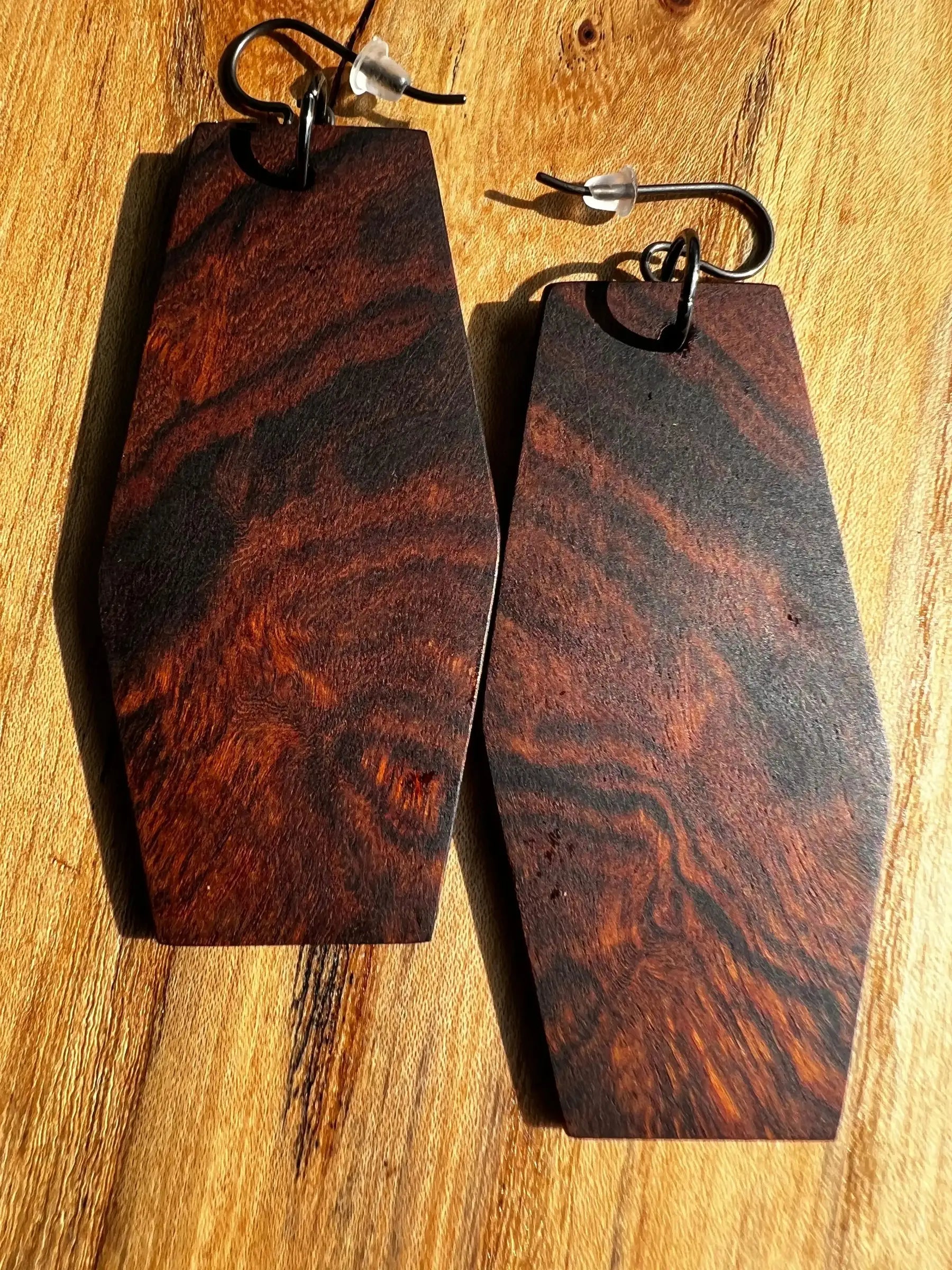 Desert Ironwood Earrings | Large | Ronin Machinewerks