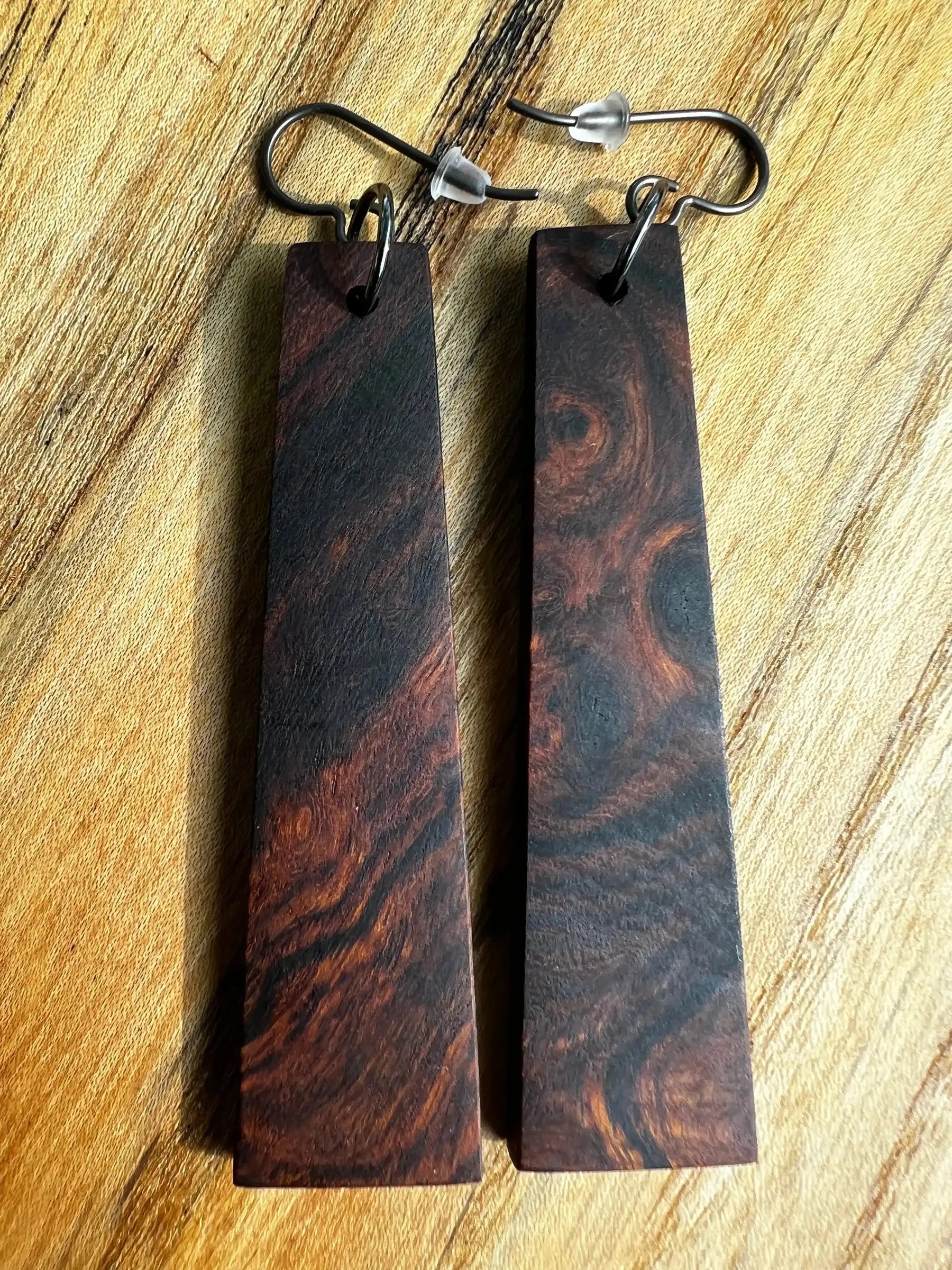 Desert Ironwood Earrings | Large | Ronin Machinewerks