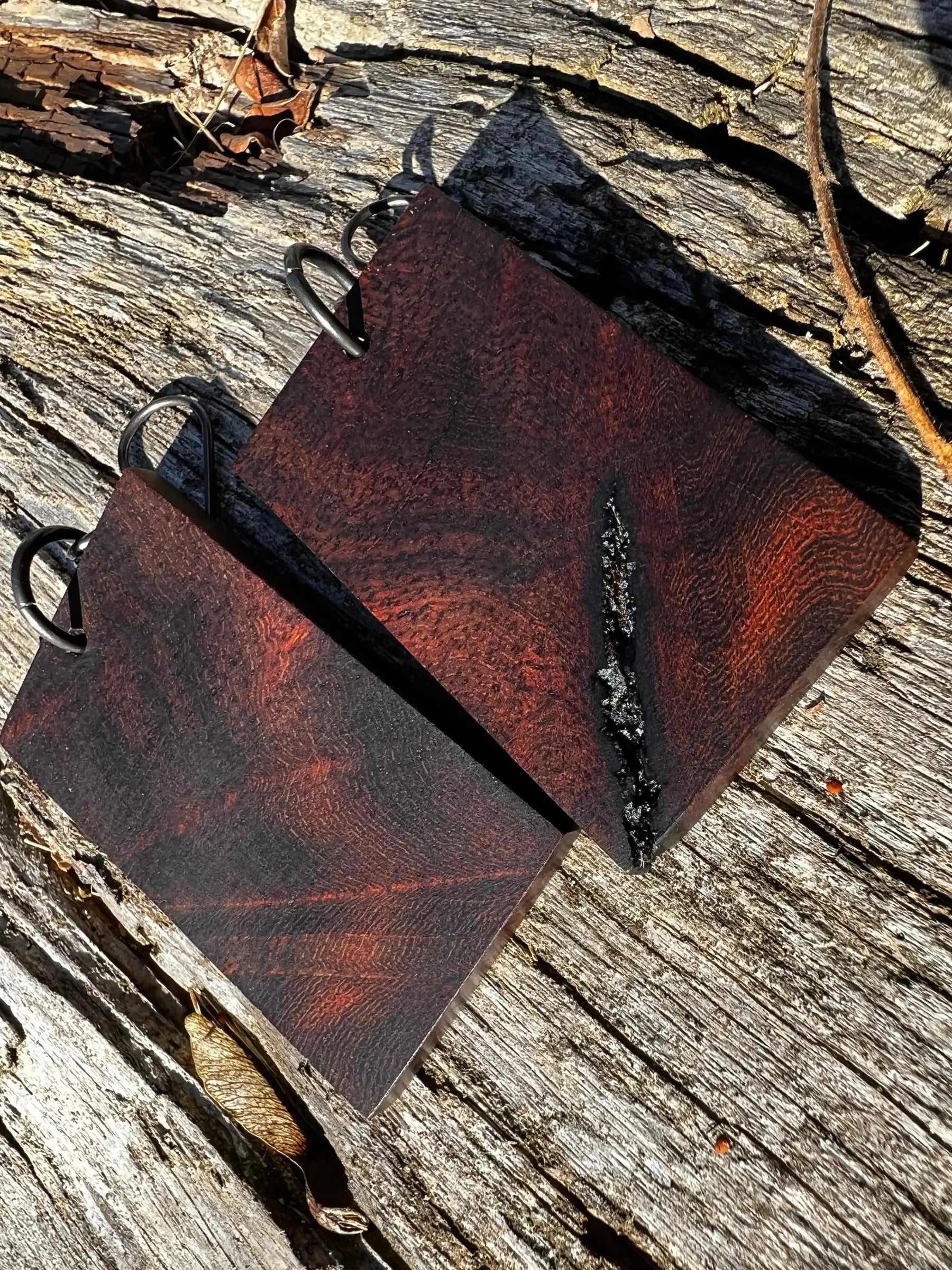 Desert Ironwood Earrings | Medium | Ronin Machinewerks