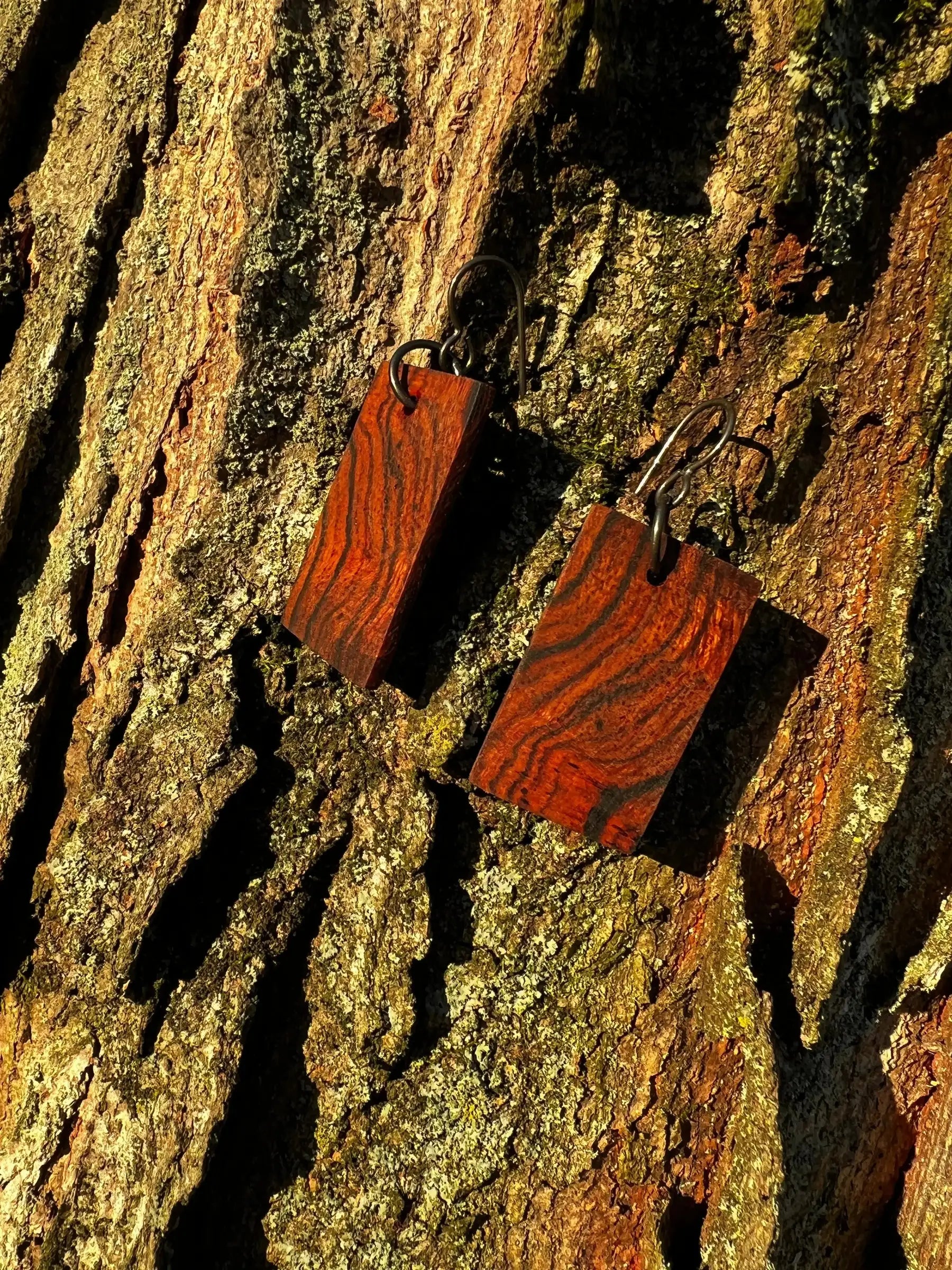 Desert Ironwood Wood Earrings | Small | #166 | Ronin Machinewerks